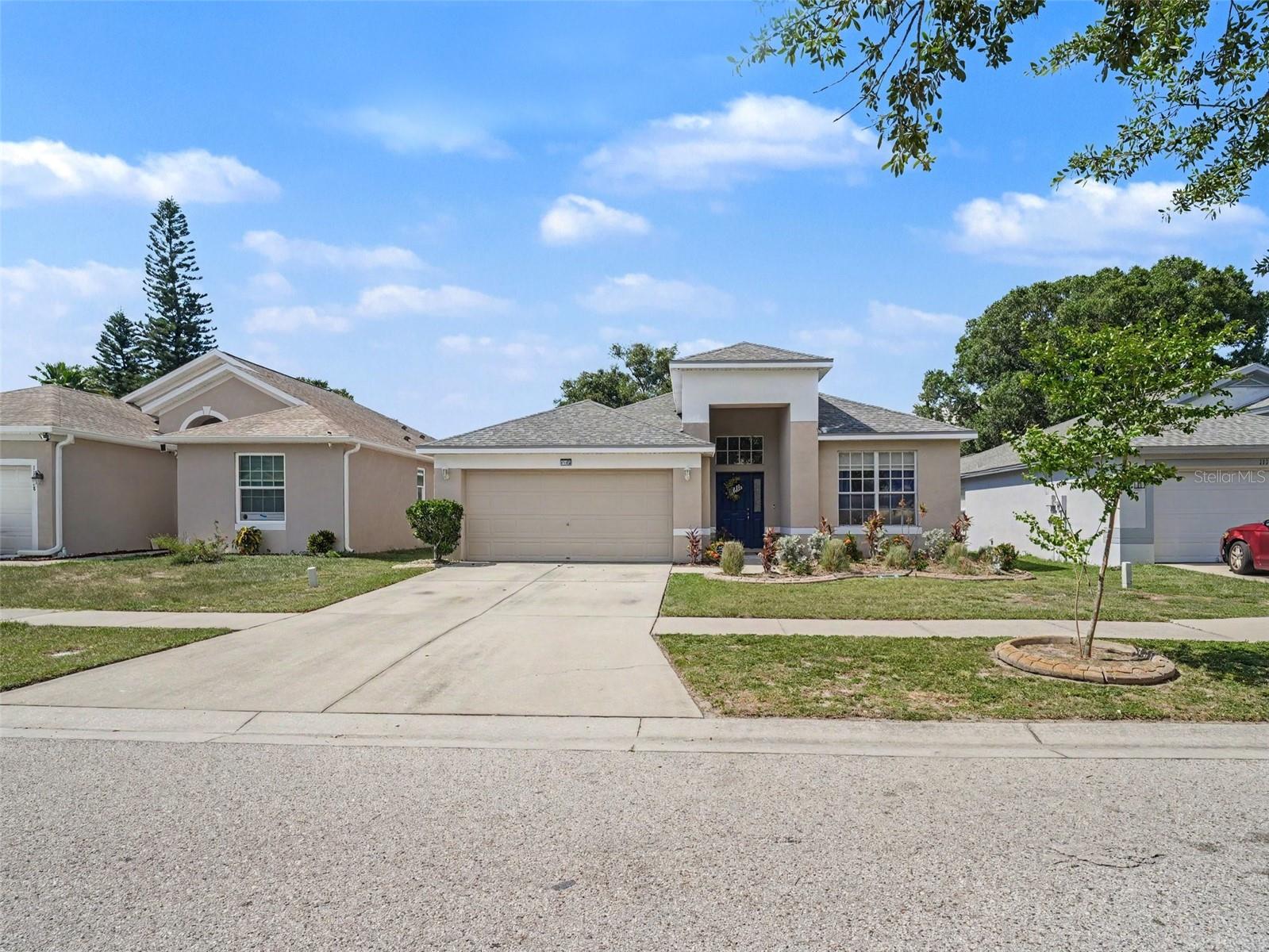 Welcome to this beautifully maintained 3-bedroom, 2-bath home with a dedicated office/bonus room, perfectly situated in a quiet Riverview neighborhood tucked away from busy roads — yet conveniently close to shopping, dining, and everyday amenities. This thoughtfully designed split floor plan offers both privacy and functionality, with the spacious primary suite separated from the secondary bedrooms. A welcoming foyer leads into a bright and inviting living area, along with a generously sized family room that is perfect for both entertaining and everyday living. The kitchen offers excellent storage and workspace, making it the true heart of the home. The primary suite is generously sized, featuring a spacious en-suite bathroom and a walk-in closet. The secondary bedrooms are well-proportioned and located on the opposite side of the home, providing comfort and privacy for family or guests. The bonus room can easily function as a home office, playroom, or additional flex space to fit your needs. Step outside to enjoy a large backyard and rear patio, ideal for relaxing, entertaining, or creating your own outdoor retreat. Major updates provide peace of mind with big-ticket items already taken care of: Roof (2022) Water Heater (2023) LifeProof Vinyl Flooring (2024) HVAC (2025) Complete with a two-car garage, modern updates, and a prime location, this home offers the perfect balance of convenience, privacy, and comfort.