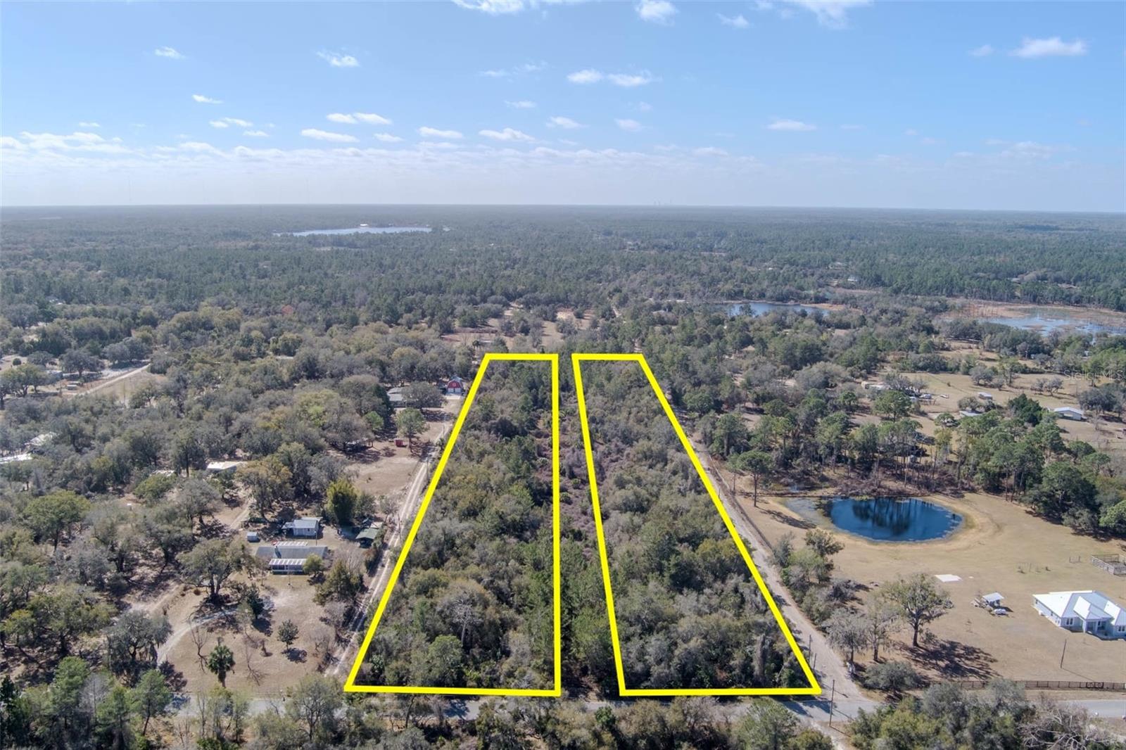 This 8.32 acre property consists of 2 adjoining parcels with a right-of-way splitting them down the middle.  It is an opportunity to own rural acreage in a growing area of Geneva, FL in Seminole County. This property offers space, freedom, privacy, and long term value. Geneva is known for its wide open land, and quick access to Oviedo, Lake Mary, and Sanford while still feeling worlds away from crowded neighborhoods.

A-5 zoning allows horses, cattle, goats, and similar animals, Agricultural operations, Barns and accessory farm structures. Large parcels in this area appeal to families who want room to spread out, store equipment, enjoy outdoor hobbies, and build exactly what they want without HOA restrictions. These parcels support custom homes, gardens, barns, workshops, and small scale agricultural use. With the Econ River and miles of natural surroundings nearby, the area is also ideal for anyone who enjoys fishing, kayaking, hiking, hunting, or having wildlife as part of daily life.

As of this listing date, all 3 schools in this Seminole County district are A rated schools. Low crime rates, and limited supply of acreage make Geneva a strong long term investment. Land here holds its value because it’s protected by low density planning, and consistently in demand among buyers seeking privacy without sacrificing convenience.

For builders, the property presents a strategic opportunity. 20 years ago the current owner started work to subdivide the property into eight 1-acre parcels. Time got away so this was never complete however the surveys with proposed plats are available upon request. If buyer wishes to pursue these revised plats they will need to work with the county to change zoning from A-5 to A-1.  BUYER WILL NEED TO DO THEIR DUE DILIGENCE ON ZONING AND SUBDIVIDING.

Whether you’re a homeowner looking for space, an investor seeking a land asset with long term upside, or a builder exploring a niche with high demand, this property checks every box. Opportunities like this don’t come around often in Seminole County.

Please note that only +/-one hundredth of this property is flood zone A.