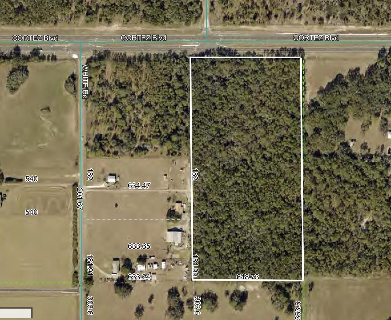 20 ACRES for development directly on Cortez Blvd!! Parcel is in the Future Land Use Map for Residential - great development site for homes! Public water and public sewer available right at the site.  Just a few miles west of I-75 in a fast growing area! Easy access to Tampa!!

Close to everything!! Shoppes, restaurants, hospitals, schools...everything!! 25 minutes to kayaking, paddle-boarding, and swimming with the manatees in the clear Weeki Wachee River or enjoying a day at Buccaneer Bay Water Park!! 35 minutes to the sunsets at Pine Island, boating and fishing!! Less than 5 minutes to the I-75 for quick and easy access to Tampa!! 1 hour + to TOP US BEACHES!! 1.5 hours to Disney World and Universal Studios and all the theme parks!!