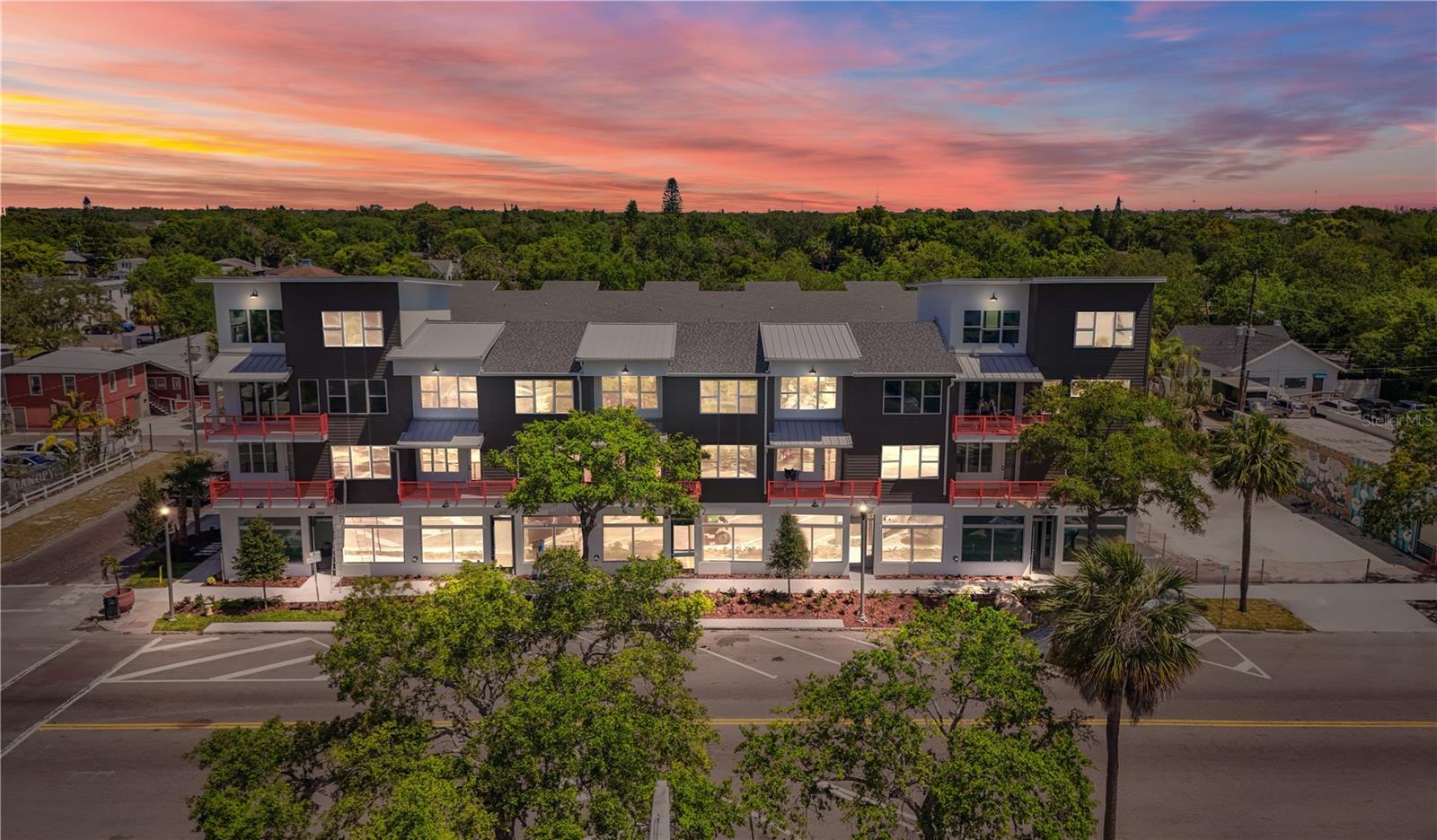 Exceptional fully leased mixed-use fee simple townhome located in the heart of Historic Kenwood and the vibrant Grand Central District. Positioned directly on Central Avenue with valuable commercial frontage, this unique three-story asset offers both commercial and residential income streams in one of St. Petersburg’s most sought-after urban corridors. Situated in desirable Flood Zone X, the property benefits from elevated construction with no lender-required flood insurance. Offering approximately 2,400+ square feet, the property features impact-rated windows, luxury finishes throughout, and an attached one-car garage. The commercial storefront enjoys excellent visibility and strong pedestrian exposure along Central Avenue, while the residential component offers 2 bedrooms and 4.5 bathrooms and is currently leased, providing immediate income potential. Surrounded by award-winning restaurants, breweries, galleries, boutiques, and local businesses, this rare investment opportunity combines stable cash flow, exceptional location, and long-term upside in one of Tampa Bay’s most dynamic neighborhoods. A truly one-of-a-kind opportunity to own an income-producing mixed-use asset in the center of St. Petersburg’s continued growth and renaissance.