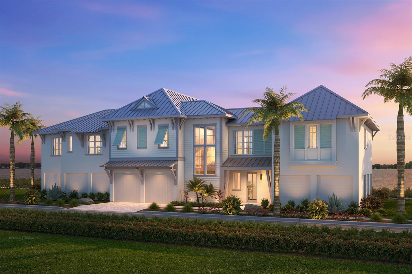 Under Construction. EXCEPTIONAL ONE-OF-A-KIND WATERFRONT LOCATION! Discover unobstructed, panoramic views of Anna Maria Island and Tampa Bay from this Luxury New Construction Home that will come fully furnished and ready to move in. Perfectly and privately positioned in the master-planned community of Harbour Isle, this single family, 2-level coastal residence combines modern luxury with breathtaking vistas, making it a prime spot for sunsets and dolphin watching. This stunning waterfront home is one of only four single family residences in the highly coveted gated community of Harbour Isle. Designed by nationally acclaimed LRK Architects and built by Florida’s award-winning Issa Homes, celebrating 50 years of building in Florida’s most elite communities, and designer finished by locally based and award winning HSH Collective. Issa Homes is known for thoughtful and meticulous design, designer selections, custom trim work, and top-of-the-line cabinetry and appliances and this gorgeous home is no exception. The ground floor has an oversized garage with room for 3 cars and a golf cart. A huge separate storage space could be purposed as game room or work out room among other options. A beautiful foyer awaits when you open the front door with both a wide staircase and an elevator to access the single floor of living space that opens to a sprawling great room, chef kitchen with subzero and Wolf appliances, and dining area with a wall of windows providing breathtaking views that stretch across the horizon and opens to a stunning outdoor entertaining space complete with outdoor kitchen with pool and spa. A private galley walk leads to the gorgeous primary suite offering sweeping vistas, a large spa-like bath with a soaking tub and walk in closets, a true sanctuary. There are 3 other spacious guest bedrooms on the opposite side of the home with ensuites offering space and privacy for family members and guests. 
Community and Location: The private clubhouse includes a resort-style pool, ultramodern gym, the Sky Bar and Restaurant, a jacuzzi, a restricted beach on the Sound and an outdoor pavilion. Other amenities include over 2 miles of walking and bike paths, kayak launches on both the private lagoon and Sound, a fire pit, and three more swimming pools with pavilions. Harbour Isle is found on Perico Island, just minutes from beautiful Anna Maria Island, famous for her sugary beaches. Floor plans and design boards are available upon request. Experience the pinnacle of coastal luxury living in this extradentary Harbour Sound home.