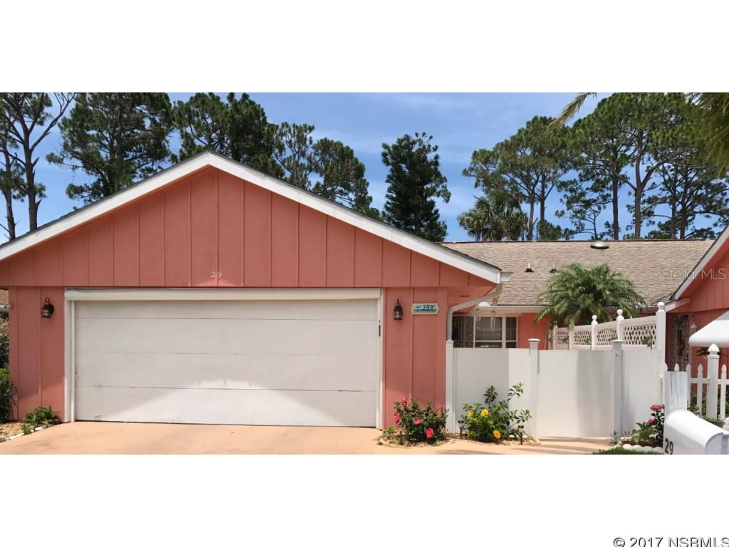 Golf Front Town home in Fairgreen!  This is a very large 2/2 directly on the golf course. Loads of storage, 2 Car Garage, Large Florida Room overlooking the golf course.  A/C is only 1 year old, murphy bed for extra guest, large kitchen, skylights. Freshly painted throughout, new laminate flooring in Florida room.  Only minutes to the beach! This one won't last. ;Water: City