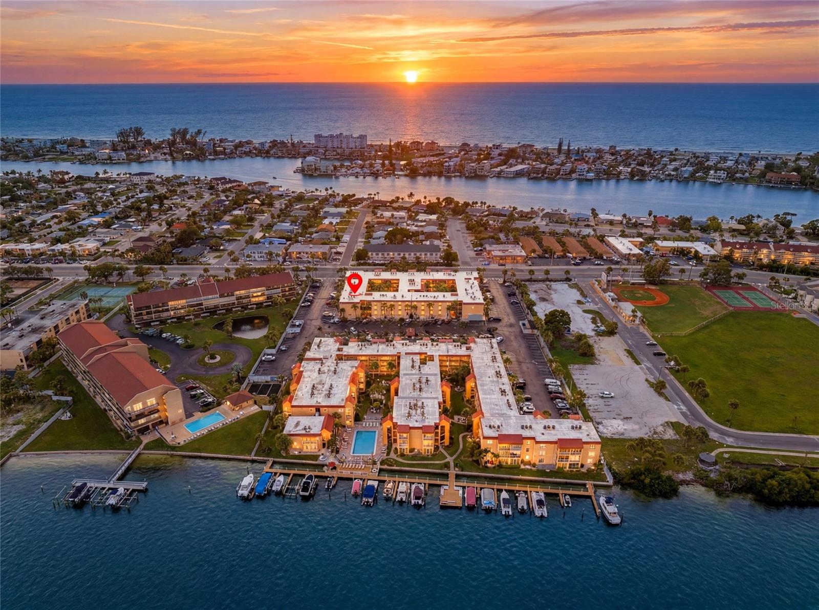 I am pleased to share details regarding a well-maintained, turnkey 2BR/1BA condo located in the gated Boca Shores community, just half a mile from St. Pete Beach.

This third-floor residence features elevator access and is move-in ready with no storm damage. The unit includes an updated kitchen with custom cabinetry, a large kitchen island with quartz countertops, upgraded tile flooring, a dining area, two large bedrooms, and a beautifully remodeled bathroom.

Residents can enjoy extensive community amenities, including a heated pool overlooking the Intracoastal Waterway, a clubhouse with a sauna, a fishing dock, kayak and bike storage, and a car wash station. Boat slips are also available for rent for approximately $91/month on a first-come, first-served basis.

The community is pet-friendly (two pets up to 35 lbs) and allows rentals with a 30-day minimum stay. The HOA fee covers high-speed internet, cable, exterior maintenance, insurance, water, sewer, and trash. This property is conveniently located near Egan Park, local dining, and shopping, and has a completed milestone inspection on file.

Please note that while all information is deemed accurate, it is not warranted and should be verified by the buyer.