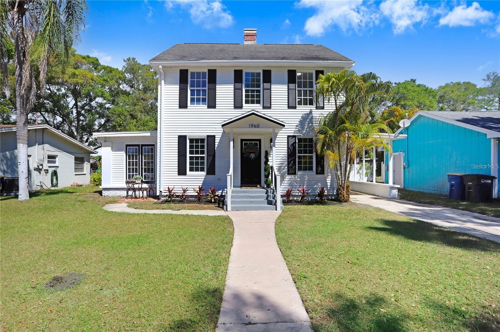 Step into this exquisitely renovated 1925 residence, where timeless architectural character is enhanced by refined modern upgrades. This spacious home offers 4 well-appointed bedrooms, 2 spa-like bathrooms, and an inviting layout designed for both comfort and style. Elegant details such as luxury vinyl tile, coffered ceilings, and a beautifully updated kitchen featuring 42" wood cabinets, stone countertops, and stainless steel appliances elevate the everyday living experience. A dining area conveniently located just off the kitchen creates a seamless flow for gatherings and entertaining. The warm and welcoming living room is anchored by an impressive stone fireplace, adding a striking focal point to the home’s historic charm.

The expansive owner’s suite on the main floor offers a private retreat, complete with a generous sitting area, a spa-inspired bathroom, and a spacious walk-in closet. The versatile third-floor loft provides endless possibilities—ideal for guests, creative pursuits, or a quiet getaway. Outside, a large backyard offers abundant space for relaxation, play, or outdoor entertaining.

Nestled in one of Pinellas County’s highest-elevation, non-flood-zone neighborhoods, this exceptional property delivers unmatched convenience. Parks, Gulf beaches, golf courses, shopping, and dining are all just minutes away. With thoughtful renovations, ceiling fans, modern finishes, and enduring historic character, this move-in-ready home offers a rare blend of charm, sophistication, and premier location.