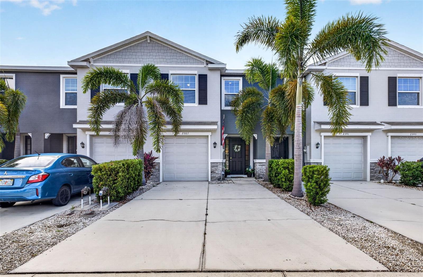 Welcome to Bay Landing, a beautifully maintained community in Sarasota, where comfort, convenience, and carefree living come together. Built in 2019, this spacious 3 bedroom, 2.5 bath townhome offers modern finishes and a peaceful setting overlooking a serene preserve. Step inside to discover an inviting floor plan featuring ceramic tile flooring throughout the foyer, kitchen, and bathrooms. The well appointed kitchen showcases granite countertops, crown molding cabinetry, stainless steel appliances, an electric range, over the range microwave, built in dishwasher, side-by-side refrigerator, and garbage disposal. The open living and dining areas flow seamlessly to the screened lanai, where you can relax and enjoy tranquil preserve views and Florida’s beautiful weather year round. The spacious primary suite serves as a private retreat, complete with a large walk in closet, an extra storage closet, and an en-suite bathroom. Two additional bedrooms provide comfortable accommodations for family, guests, or a home office. All bathrooms are thoughtfully appointed with granite countertops and raised vanities. Additional highlights include storm-rated windows and sliding glass doors, hurricane shutters with dedicated storage space in the garage, and an in home washer and dryer. The one car garage features durable epoxy flooring, while the extended two car driveway provides ample parking convenience. Enjoy maintenance-free living with lawn care included, allowing you more time to take advantage of community’s exceptional amenities, including a clubhouse, fitness center, resort style pool, dog park, and tot lot. Ideally located just minutes away from fine dining, entertainment, shopping, and the stunning Gulf Coast beaches. This move in ready home offers the perfect blend of modern living and an unbeatable Sarasota lifestyle. Schedule your private showing today.