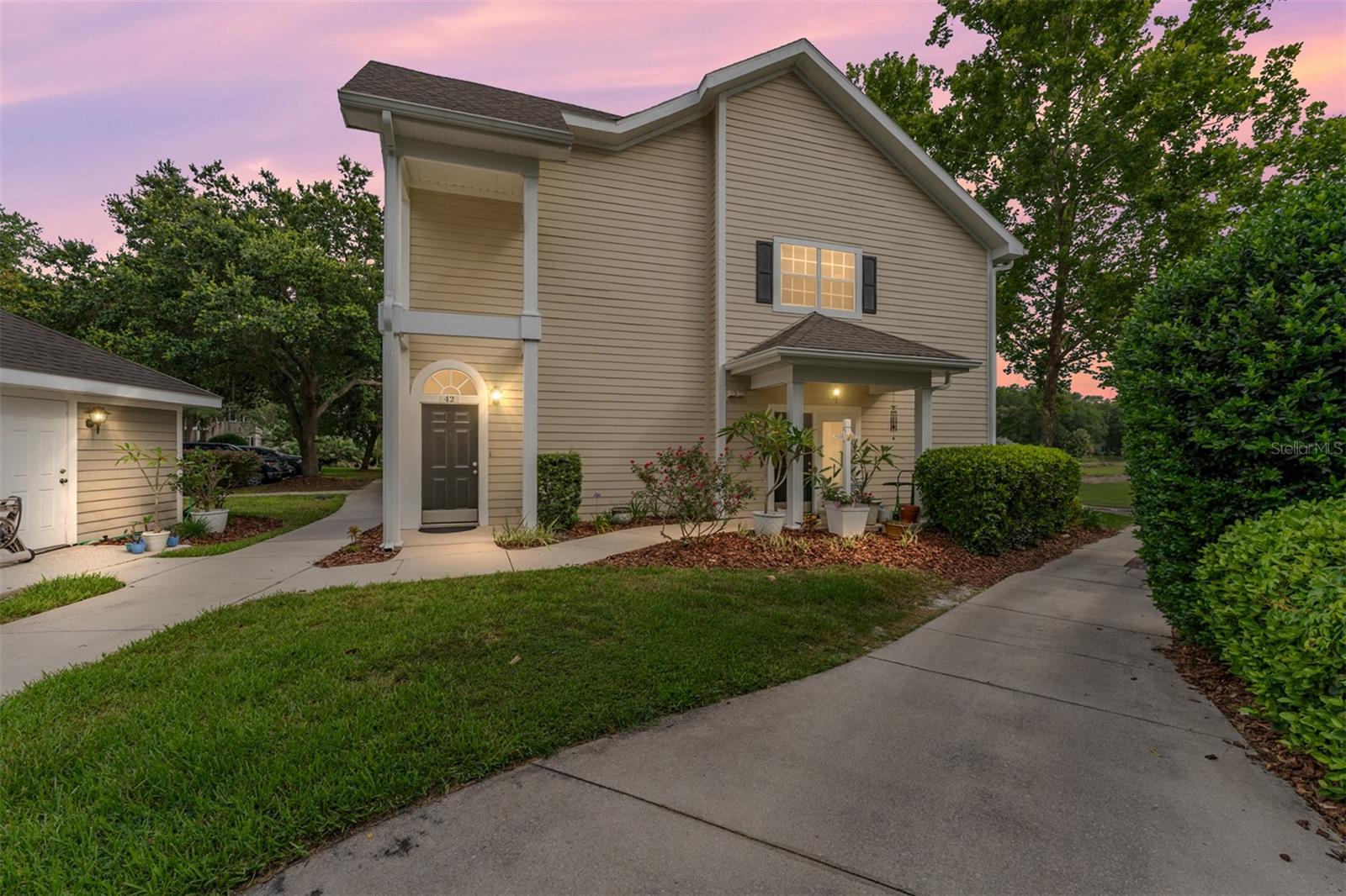 Virtually Staged. Enjoy carefree golf course living in The Links at Haile, where resort-style amenities and one of Gainesville's most desirable locations come together. Overlooking the fairways from a private second-floor setting, this 3-bedroom, 2-bath condominium offers the perfect blend of comfort, convenience, and low-maintenance living for professionals, retirees, seasonal residents, and anyone seeking an active lifestyle.

Inside, you'll find an open and airy floor plan with soaring vaulted ceilings, abundant natural light, and a flexible office nook that's ideal for working from home. The spacious kitchen features granite countertops, stainless steel appliances, ample cabinetry, and a breakfast bar overlooking the living and dining areas, making everyday living and entertaining effortless. The primary suite includes dual vanities, generous closet space, and private bath access, while two additional bedrooms provide space for guests, hobbies, or a home office.

Step outside to your covered balcony and enjoy peaceful golf course views, the perfect spot for morning coffee or unwinding at the end of the day. Residents of The Links enjoy access to a community clubhouse, fitness center, resort-style pool, and walking trails, all within the award-winning Haile Plantation community. Haile Village Center's restaurants, shops, and popular farmers market are just minutes away, while UF, UF Health/Shands, Celebration Pointe, Butler Plaza, and I-75 are all conveniently nearby.

Whether you're looking for a primary residence, a lock-and-leave lifestyle, or a place to enjoy everything Haile Plantation has to offer, this move-in-ready home is one you won't want to miss.