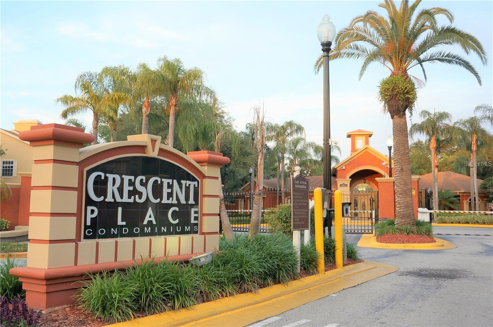This unit is located in the gated Crescent Place community in beautiful Altamonte Springs. Ceramic tile and laminate flooring (no carpet).  No stairs or elevators needed! Nice 2 bedroom first floor condo in gated community! Kitchen overlooks dining area and living room and features laundry closet with full size washer and dryer hookups! Bedrooms are separated by the living room, kitchen, and dining room. Both bathrooms features tub/shower combos! Enjoy some fresh air on your screened patio!   The spacious master bathroom is equipped with a luxurious garden tub and lots of counter space. The community offers a big variety of amenities: large Pool with BBQ Area, Playground with BBQ Area, Fitness Center, Car Care Center.