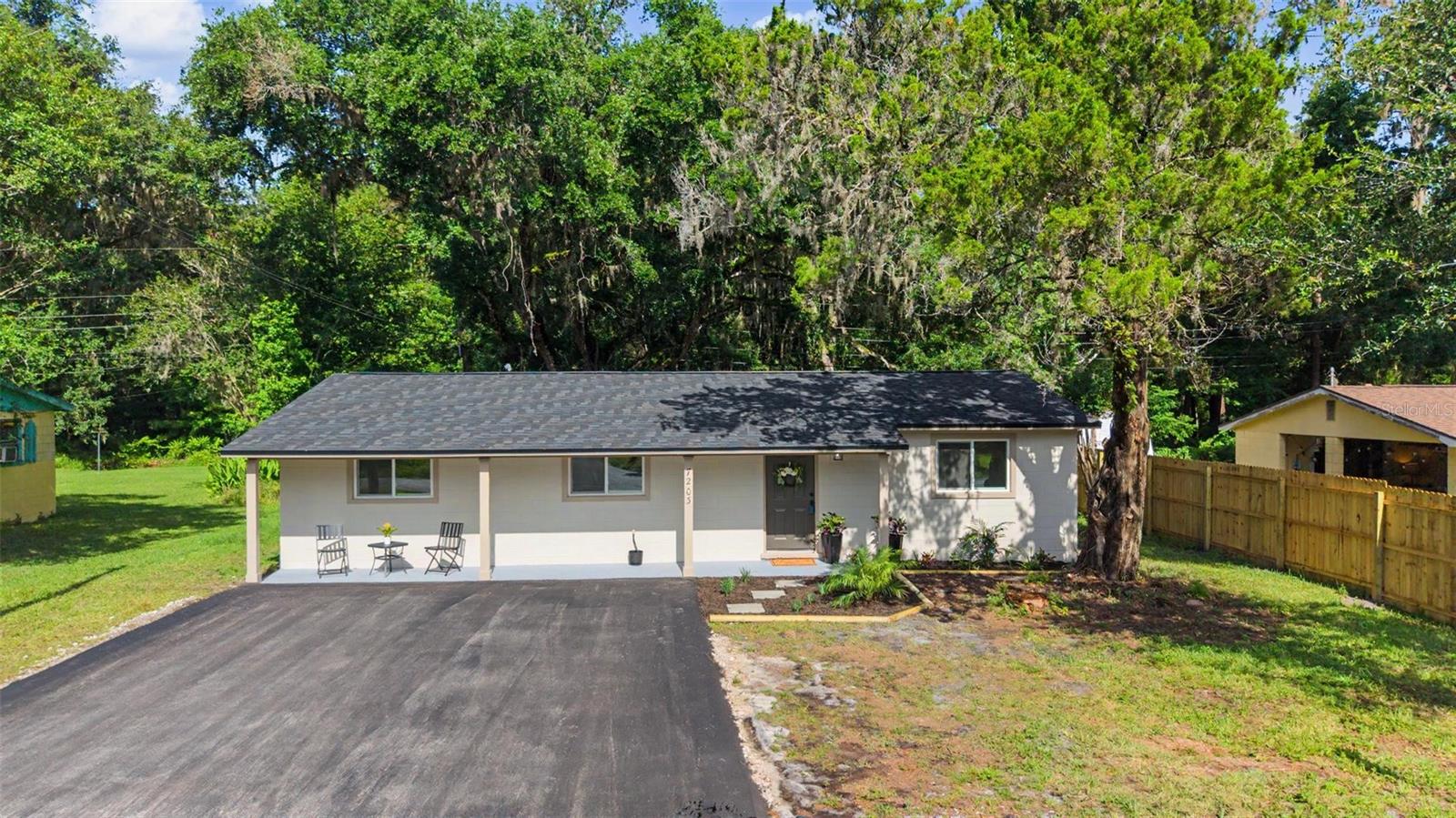 Virtually Staged. COMPLETELY REMODELED and MOVE-IN READY! Welcome to this beautifully updated 3-bedroom, 1-bath home ideally located just minutes from Historic Downtown Brooksville. Nestled in a peaceful setting, this home offers the perfect blend of modern upgrades, small-town charm, and convenient access to everything.

Step inside and discover a thoughtfully renovated interior featuring an open and inviting floor plan filled with natural light and contemporary finishes throughout. The stunning eat-in kitchen is sure to impress with sleek LG stainless steel appliances, gorgeous quartz countertops, soft-close wood cabinetry, designer lighting, and a window overlooking the front yard. The kitchen flows seamlessly into the spacious living room, creating an ideal space for everyday living and entertaining.

All three bedrooms offer comfort and flexibility, with generous closet space. The third bedroom features its own exterior entrance, making it perfect as a family room, home office, hobby room, guest space, or flex room. The beautifully updated bathroom showcases modern fixtures, stylish tilework, and spa-inspired finishes.

Step outside to enjoy the expansive partially fenced backyard with plenty of room for pets, gardening, outdoor gatherings, or simply relaxing and enjoying Florida's beautiful weather. An inside laundry room conveniently located adjacent to the third bedroom adds even more functionality.

Major updates provide peace of mind for years to come, including: NEW ROOF | NEW HVAC SYSTEM & DUCTWORK | NEW ELECTRIC PANEL | NEW WINDOWS | NEW WATER HEATER | NEW 2-Car DRIVEWAY | Fresh interior & exterior Paint | NEW luxury flooring throughout (NO CARPET) | NEW interior doors and hardware | Upgraded Lighting | Completely renovated Kitchen featuring LG stainless steel appliances, and a beautifully updated bathroom with new vanity, lighting, toilet, and custom tile work.

With NO HOA and NO CDD fees, you'll have the freedom and flexibility to park your boat, RV, trailer, or recreational vehicles right at home.

Conveniently located near Historic Downtown Brooksville, residents can enjoy local restaurants, coffee shops, boutiques, community events, and festivals throughout the year. Outdoor enthusiasts will appreciate being just a short drive from the Withlacoochee State Forest, Chinsegut Wildlife and Environmental Area, Weeki Wachee Springs State Park, and the Good Neighbor Trail for hiking, biking, kayaking, and exploring Florida's natural beauty. Commuters will appreciate convenient access to US-41, SR-50, and the Suncoast Parkway, providing an easy drive to Tampa, the Gulf Coast beaches, shopping, dining, medical facilities, and more.

Whether you're a first-time homebuyer, downsizing, or looking for a turnkey investment opportunity, this beautifully renovated home offers exceptional value, modern comforts, and a fantastic Brooksville location. Schedule your private showing today!