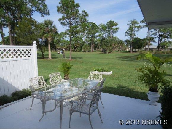 Well-maintained and ready to move in golf villa located on Hidden Lakes golf course. Awesome fairway views from Florida room, living area and master suite. Enjoy the Florida lifestyle with lots of outdoor living space, on spacious and private golf-front patio, and from versatile, roomy and sunny enclosed porch/Florida room with insulated walk-on-roof, that easily converts to screened porch with vinyl sliders. French doors leading to Florida room, as well as front entry are sturdy Andersen doors. Home is protected with roll-down storm shutters, plus garage windows have easy to install shutter panels, for peace of mind, storm protection and low energy bills. Hall bath completely redone with new shower stall, ceramic tile, hi-rise commode and pedestal sink. New A/C system in 2011, new refrigerator 210, new water heater 2007. Architectural shingle roof, new in 2005. Lovely paver driveway and entry sidewalk, security gate at front porch entry, lots of storage space in garage. A great home on a wonderful location, owner occupied and cared for, offered As Is, inspections welcomed. Newer roof, storm shutters and Andersen windows result in home insurance yearly discount of over $400 to owner, outstanding yearly savings = affordable insurance coverage. Some furnishings available outside closing by inventory, and negotiable. Nestled between two golf courses with two optional membership pools available, one of them heated. Low annual Homeowners Association dues include standard cable TV, subterranean termite bond and operation and maintenance of sprinkler system including water to it. Great central location, close to everything, four miles to the beach! ;Water: City