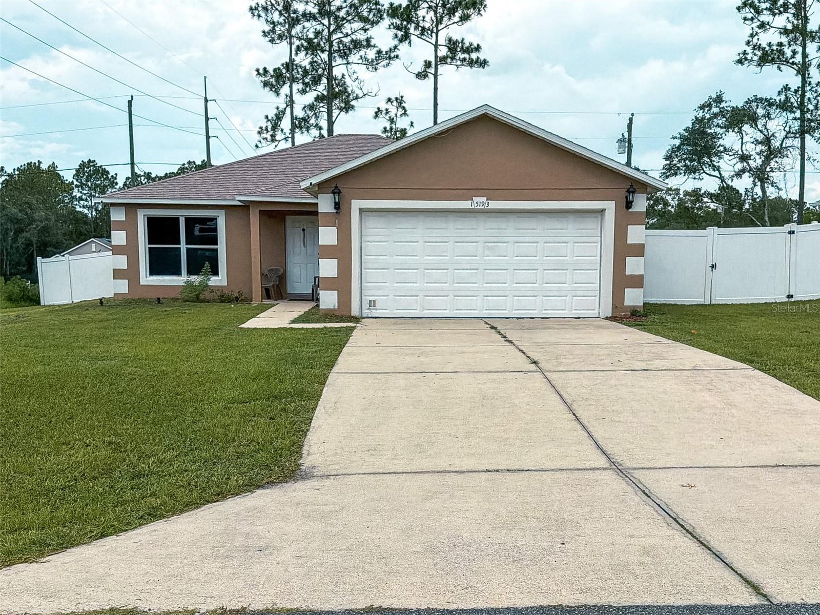 Welcome to this well maintained 3 bedroom, 2 bathroom home with a 2 car garage, located in the desirable Marion Oaks Unit 1 community. Nestled in a quiet, established neighborhood, this home features a spacious open concept kitchen, along with a desirable split-bedroom floor plan that offers added privacy. Recent updates include a new roof (2023) A/C system was in 2006. The home also features tile flooring throughout for easy maintenance. Step outside to enjoy the fully fenced backyard, perfect for pets, outdoor entertaining, or relaxing. Conveniently located near schools, shopping, pharmacies, restaurants, and medical facilities, this home offers both comfort and convenience. Don’t miss this excellent opportunity to make this beautiful property your new home!
