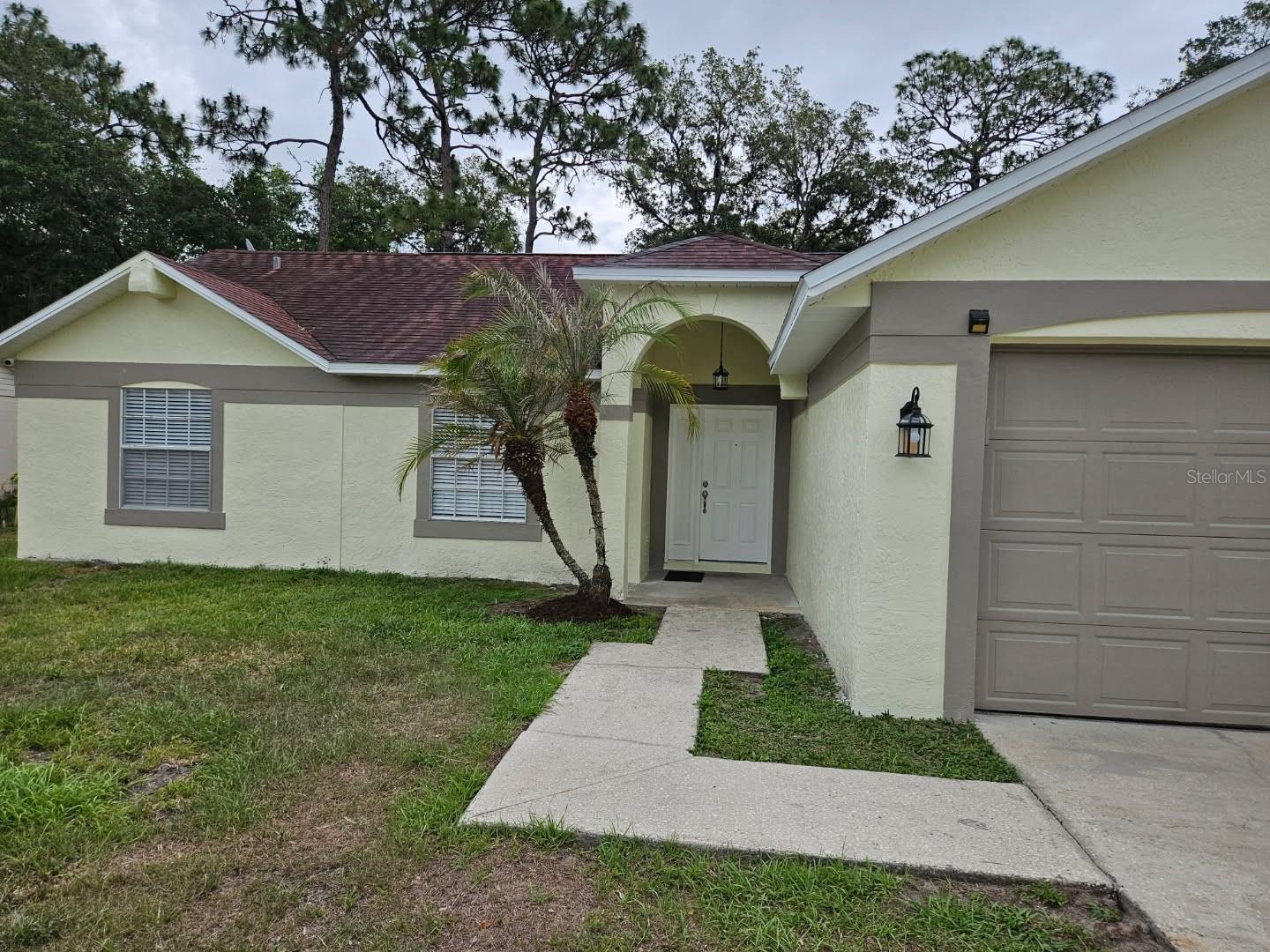 3 Bedroom, 2 Bathroom Single family home, Fully Repaired inside and outside. No HOA in the community, 200FT to walk from home to school inside the community. In living room, very impressive cathedral ceiling. Both bathrooms with new tile flooring. 2 Car garage with 20Ft x 8FT storage cabients along the side wall. Questions or to show call listing agent only.