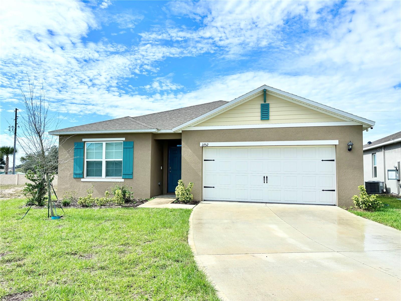 Beautiful 4-bedroom, 2-bath home in a quiet community with pool, park, and playground. Enjoy an open floor plan, modern kitchen with granite countertops, and a spacious backyard for family time or relaxation with no neighbors on the back and side. Home includes a brand-new water softener for added comfort and all stainless steel kitchen appliances and garage door opener. 360 degree camera monitoring, smart house with Alexa, house controlled via app and Alexa, such as cameras, alarm, ac etc, aqua system in whole house, blinds in all windows, new samsung washer and dryer with large capacity. Located just minutes from the Hospital, shopping, dining, and major highways — perfect for convenience and Florida living. Don’t miss out — schedule your showing today before it’s gone!
