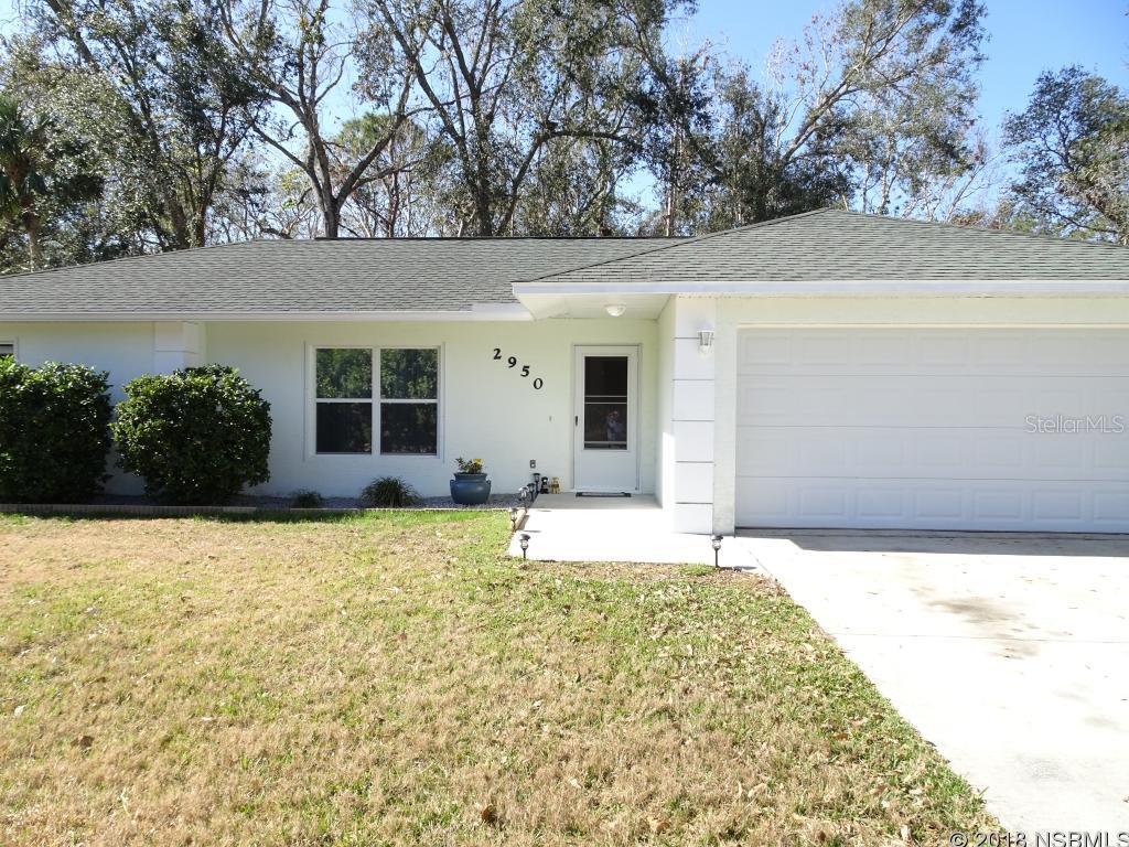 Three bedroom/two bath in great condition with newer tile in main living area and carpeting in bedrooms.  Backyard is fenced for privacy and is good for pets.  Home is concrete block stucco covered exterior and open split bedroom plan inside.  Driveway widened to provide parking area for an extra vehicle or boat.  New exterior lighting around home.  Move-in condition. ;Water: City