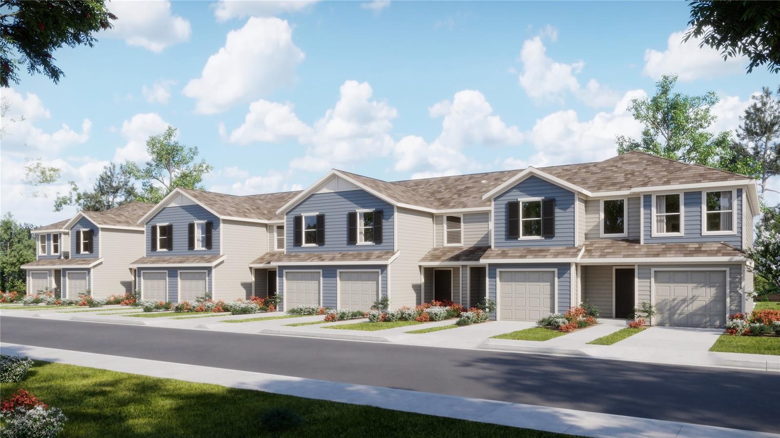 Under Construction. The upscale Crestone townhome provides ample space to live and grow with a total of three bedrooms. The first level features a spacious and flexible open-concept layout shared between the dazzling kitchen, dining room and family room, maximizing the interior living space. Two secondary bedrooms and a lavish owner’s suite featuring a full bathroom comprise the second floor. The Ascent Collection at Crosswinds is an amenity-rich masterplan community of new townhomes, located in Haines City. Amenities include: a resort style pool, fitness ctr, dog park, walking trails.
Close to major roads, parks, Advent Health Heart of Florida, restaurants, shopping.
