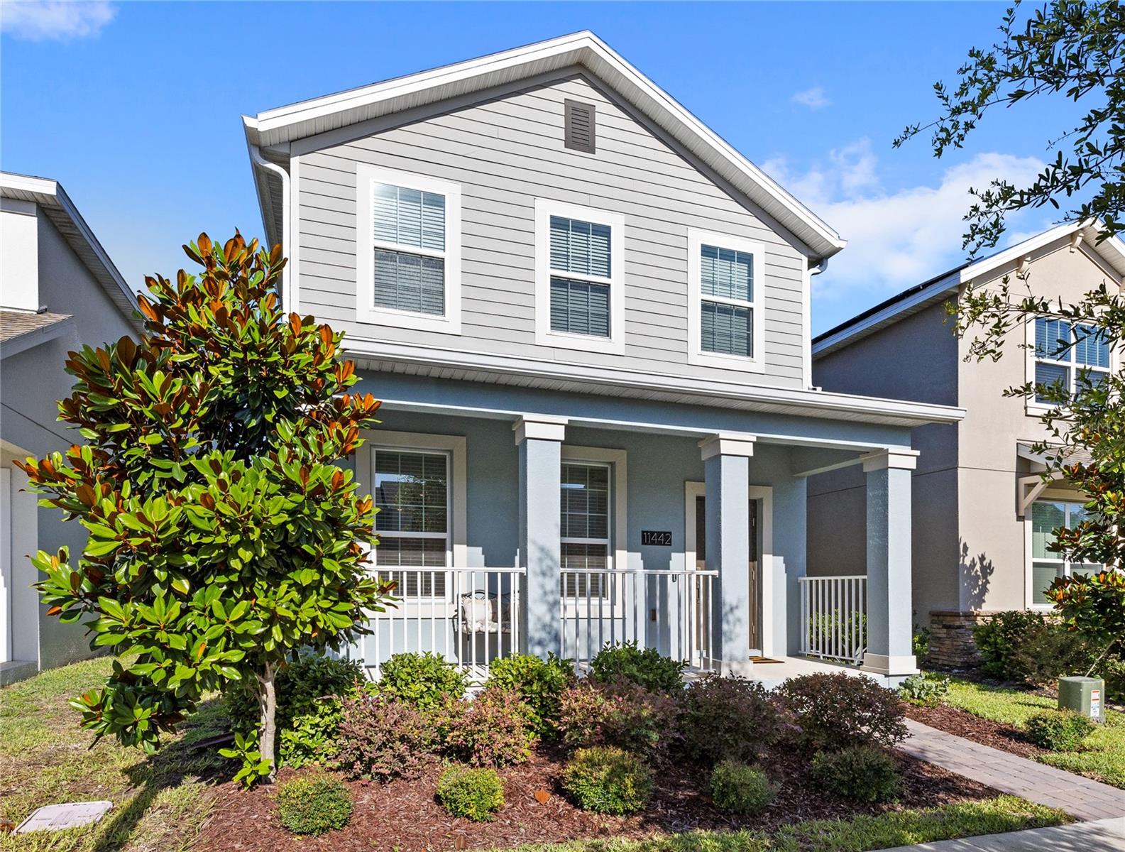 Welcome to 11442 Listening Dr — a 3-bedroom, 2.5-bath home with 2,202 square feet that stands out in the best way. Instead of the same builder-basic look, this one brings personality and polish with CUTE STATEMENT WALLPAPER and DESIGNER-STYLE LIGHTING that make each space feel intentional and camera-ready.
The layout lives easy for everyday routines and entertaining, and out back you’ll love the FULLY FENCED BACKYARD—perfect for pets, play, or simply having your own private outdoor space.
Beyond the home, the community delivers a true lifestyle: enjoy a resort-style pool, fitness center, community garden, playgrounds, and walking trails. Plus, you’re ideally positioned near Lake Nona and Orlando International Airport, making commuting, travel, and day-to-day convenience a breeze.
A great fit for a first-time buyer, relocator, or investor looking for a home that feels fresh—not cookie-cutter. Schedule your showing and come see the details that make this one different.