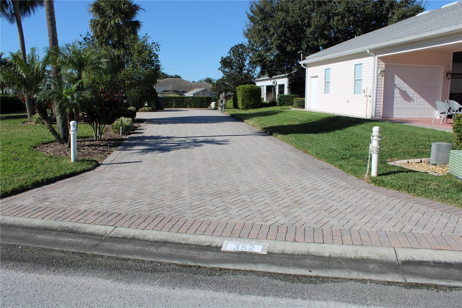 Desirable Class A RV pad located in the 55+ RV community of Mt Olive Shores North. This pad features mature landscaping with palm trees and a private well to help maintain the grounds. The pad has full 50-amp hookup with water and sewer and measures 104x16, plenty of room to park your RV and other vehicle. A 25x14 spacious patio provides the perfect spot to relax and enjoy the beautiful Florida sunsets.