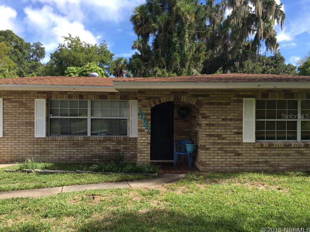 Lovely 3 bedroom 2 bath single family home located in Florida Shores. Large lot with fenced in yard. Large screened patio and screened pool. Over 1,500 sqft of living space. Kitchen with refrigerator, range, and dishwasher. W/D hook up available. Tile floors throughout with laminate wood floors in the bedrooms. Separate man cave and shed available for use. No pets. No smoking. Lawn and pool maintenance included.