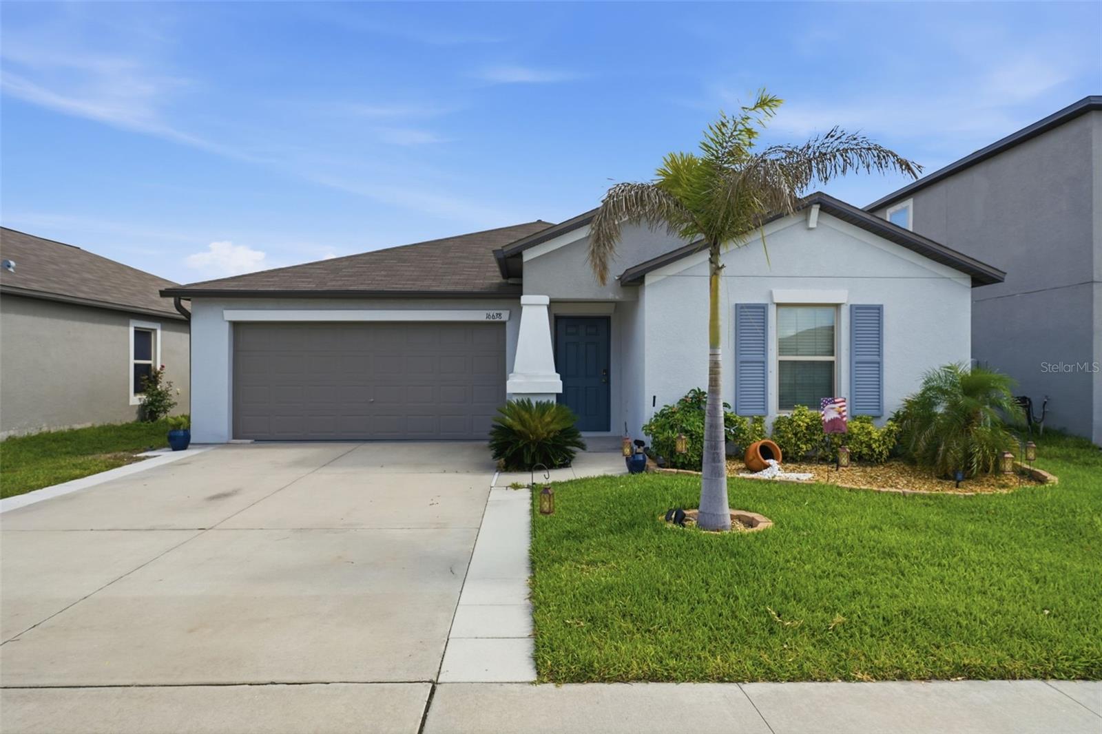Welcome home to this beautifully maintained 3-bedroom, 2-bathroom residence built in 2021 that still feels and shows like new! Offering over 1,500 square feet of thoughtfully designed living space, this affordable home features a desirable open-concept layout with a split-bedroom floor plan, providing both comfort and privacy. The spacious kitchen is the heart of the home, boasting a large peninsula perfect for meal prep, casual dining, and entertaining, along with a convenient closet pantry for added storage. The primary suite offers a relaxing retreat with a generous walk-in closet, dual vanities, and a walk-in shower. Step outside to enjoy the oversized backyard location a beautiful CONSERVATION LOT with no rear neighbors, complete with a dedicated fire-pit area ideal for gathering with friends and family on Florida?s beautiful evenings. Conveniently located with easy access to I-75, this home puts shopping, dining, entertainment, and everyday conveniences just minutes away. Whether you?re a first-time homebuyer, downsizing, or looking for a move-in-ready opportunity, this exceptional home delivers modern style, functional living, and outstanding value. This home is in a USDA financing eligible area that is low-maintenance newer construction.