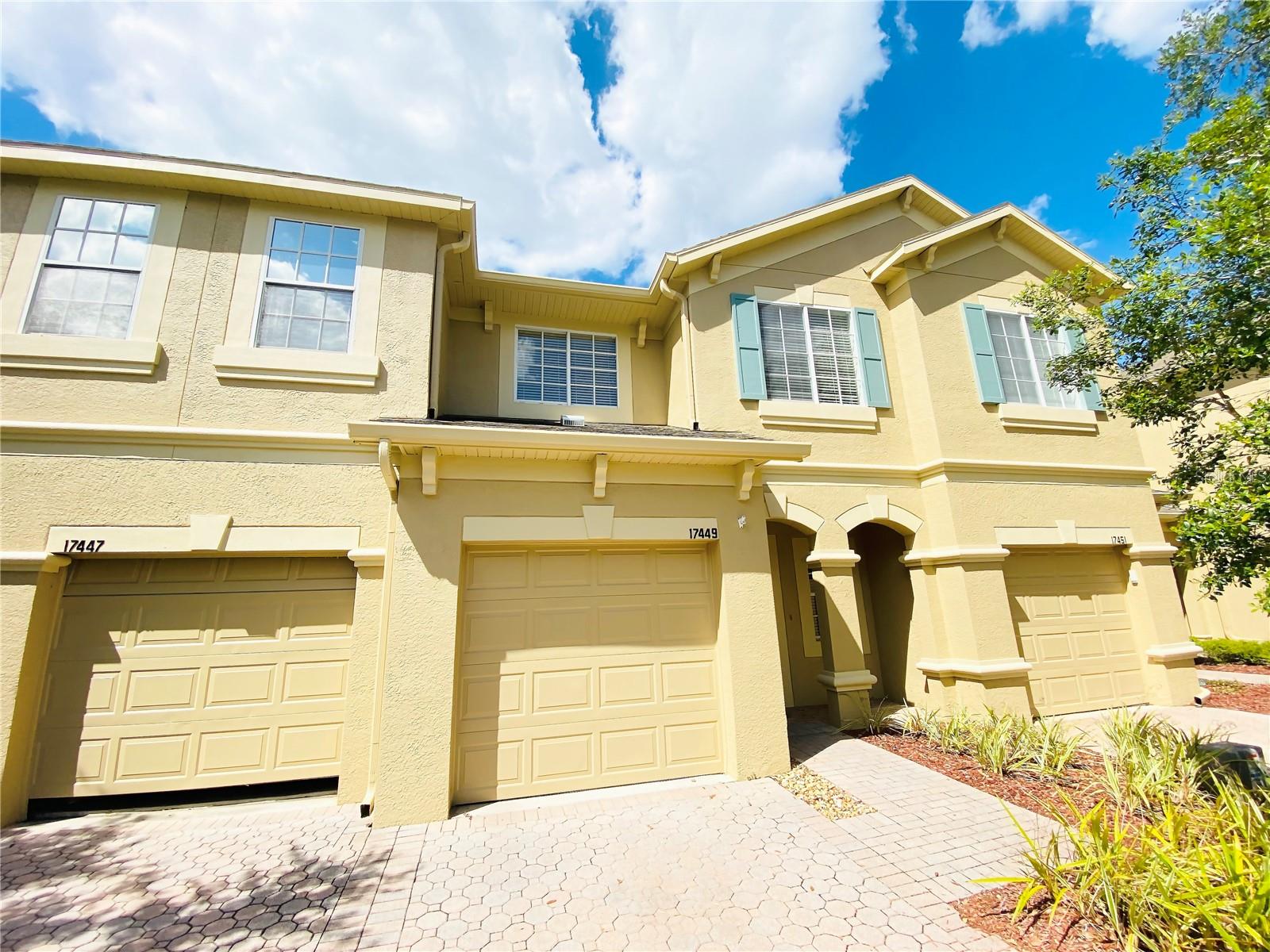 Beautiful water-view townhome located in the desirable Ballantrae community of Land O’ Lakes. This spacious home features 3 bedrooms, 2.5 bathrooms, a 1-car garage, and approximately 1,842 sq. ft. of heated living space. Situated on a conservation lot, the home offers peaceful water views, added privacy, and a relaxing setting.

The first floor features a large great room, separate living area, and an open, functional layout ideal for everyday living and entertaining. Enjoy the screened patio overlooking the water and conservation area. Upstairs, you will find all bedrooms, along with a convenient walk-in laundry room.

Ballantrae is a beautiful pool and tennis community in a convenient location close to shopping, dining, major roads, and area schools. As one of the larger townhome models in the community, this home offers a wonderful combination of space, comfort, privacy, and location. Don’t miss this great opportunity to own a home in Ballantrae!