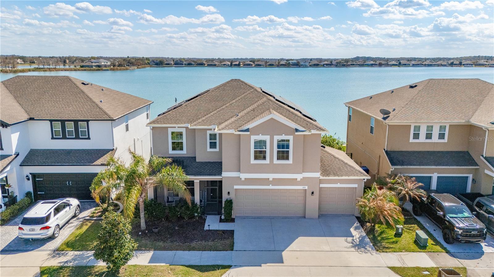 TRUE LAKEFRONT LIVING PRICED $50,000 UNDER MOST RECENT APPRAISAL!!  

Welcome to lakefront living at its finest in the gated community of Waterside Pointe, located on the highly desirable Clermont Chain of Lakes. This beautifully maintained five-bedroom, three-bathroom home offers space, lifestyle, and rare boating access to 11 interconnected lakes right from your backyard.

From the moment you arrive, this property is a standout. The home sits on a waterfront lot with peaceful views and direct canal access leading to the entire Clermont Chain of Lakes. Just steps from your front door are your private dock and boat lift, making it easy to spend the day boating, visiting lakefront restaurants, or enjoying the sunset across one of Central Florida’s most sought-after lake systems.

Inside, the layout is ideal for both everyday living and entertaining. In addition to the oversized five bedrooms and three full bathrooms, there is a dedicated office on the first floor, and a large upstairs loft that works perfectly as a media room, second living area, or play space. The open feel and natural light throughout the home create a comfortable and inviting environment.

The kitchen is especially appealing for anyone who loves to cook, featuring a GAS STOVE powered by a private propane tank. Gas cooking is extremely rare in this neighborhood, making this home stand out from the rest.

One of the highlights of the property is the oversized screened-in lanai designed for true Florida living. This upgraded outdoor space includes built-in lighting, ceiling fans, and plenty of room to relax while enjoying tranquil lake views and breezes off the water.

The garage also includes a built-in workshop, perfect for hobbies, storage, or projects. In addition, the home will come equipped with FULLY PAID OFF SOLAR PANELS to reduce the burden of electric bills.

Beyond the home itself, residents of Waterside Pointe enjoy a lifestyle that feels like a private resort. The community features a resort-style pool with a waterslide, tennis courts, a full-size basketball court, a fitness center, and a playground. Golf carts are also allowed throughout the neighborhood, adding to the relaxed waterfront atmosphere.

Schedule your private showing today and experience the lifestyle you’ve been dreaming of at WaterSide Point!