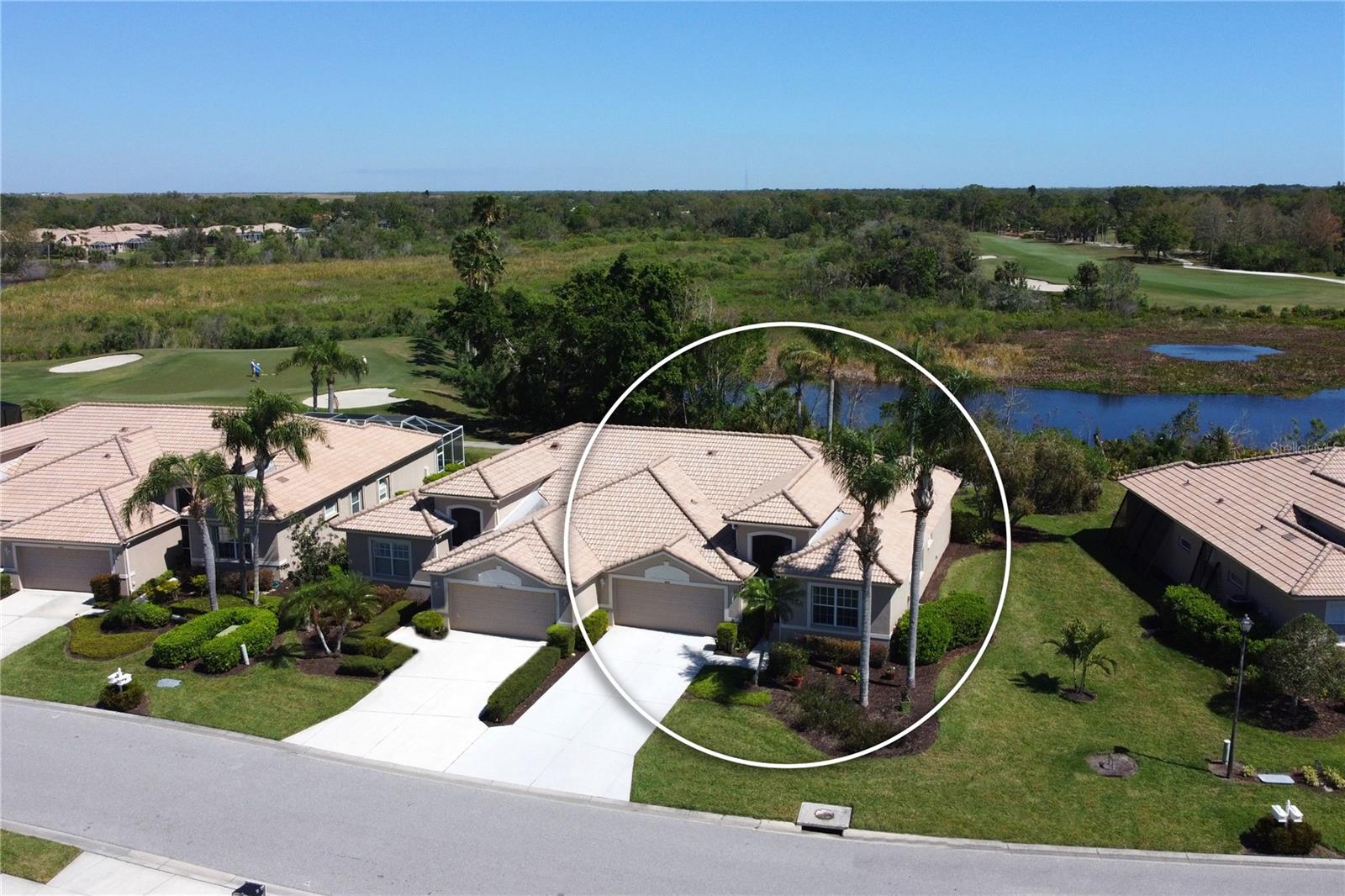 Come take a look at this wonderful "Dover" model Paired Villa in Heritage Oaks Golf & Country Club. Featuring 2 bedrooms, 2 bathrooms, a den/study that can double as a third bedroom, and a 2 car garage, this gorgeous property has over 1,700 square feet of living area and is perfect for seasonal residents or full time owners! Upon walking through the front door, you're greeted with an abundance of natural light and many spectacular updates that have been completed. Beautiful luxury vinyl plank flooring has been installed in the living and dining spaces as well as the primary bathroom creating a seamless and welcoming warmth to the home. The open floor plan is wonderful as it provides open sight lines to the back yard and is perfect for entertaining. The double tray ceiling in the living room gives a lot more volume to the space and is a wonderful detail that adds additional character to the home. In addition, the split bedroom layout allows guests and owners to have their own privacy when needed. The primary suite is a luxurious place to wind down for the evening. The owners have spared no expense updating this space and revamping the bathroom to what it is today. There is a large tiled shower, new vanities, additional cabinetry have been added, and an enclosed water closet room for added privacy. This update has been thoughtfully executed and really makes the space much more usable than before. Gorgeous light fixtures and fans have been installed and the interior of the home has been repainted giving the home a bright and cheerful feel. Step onto the rear lanai and enjoy the pristine views of nature, preserves, and the 7th hole of the golf course. With a beautiful eastern exposure, the oversized screened lanai is a wonderful place to enjoy a cup of coffee in the morning or relaxing with friends after a day on the course. Heritage Oaks is known for its pristine 18-hole golf course, har-tru tennis courts, fitness center, 24-hour security, an impressive updated clubhouse with 2 restaurants including the sensational 19th Hole Lounge, 5 heated swimming pools, and a calendar of events packed with activities. Are you ready to call Heritage Oaks home?