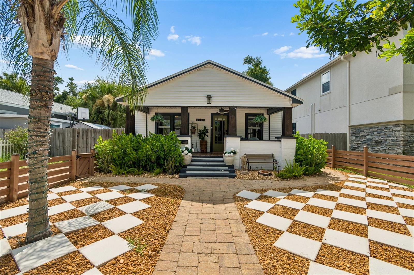 A Historic St. Petersburg Compound Designed to Grow With You
Located in the heart of Euclid St. Paul, just minutes from vibrant downtown St. Petersburg, this rare compound offers the perfect blend of historic charm, modern convenience, and exceptional flexibility.
The beautifully updated bungalow features original hardwood floors, gas appliances, and timeless character throughout. Beyond the main home, a detached second residence creates endless possibilities for how you live today—and in the future.
Currently configured with a private guest suite on the first floor and a dedicated office and wellness/gym space upstairs, the detached home can easily adapt to your changing needs, whether as guest accommodations, multigenerational living, a home business, creative studio, or income-producing rental.
Outside, enjoy a private backyard oasis designed for entertaining, complete with expansive pavers, lush landscaping, pet-friendly turf, and a stunning pergola that creates the ultimate indoor-outdoor Florida lifestyle.
With multiple off-street parking spaces, two independent living spaces, and a location just minutes from downtown, this is more than a home—it’s a property designed to grow with you for years to come.