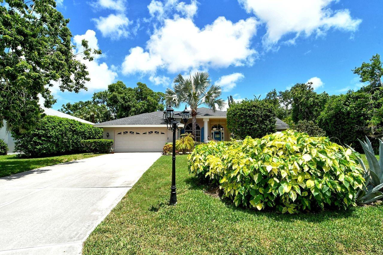 Nestled within a quiet, exclusive subdivision, this home offers the perfect blend of luxury and comfort.  Here is what makes it truly special:  airy, open-concept design with expansive sliders in the living room and family room seamlessly connect indoor and outdoor living spaces.  The primary bedroom with an en suite bath leads out to the lanai and pool which was resurfaced in February.  For family or guests, the 2nd and 3rd bedrooms share a Jack and Jill bathroom, perfect for busy mornings or accommodating visitors.  Step outside to your private paradise.  The pool beckons—a refreshing escape on warm days.  Lounge on the lanai, sip your favorite drink, and bask in the Florida sun.  Evenings?  Picture yourself hosting poolside parties under the stars.  The approximately 2/3 acre lawn features a variety of lush tropical foliage.  The extra long driveway is a plus when having guests.  The home has a private well for irrigation.  Roof was installed in 2018. The home is located within minutes of Siesta Key/Beach, I-75, medical facilities, fine dining and casual restaurants, Downtown Sarasota, and much more.