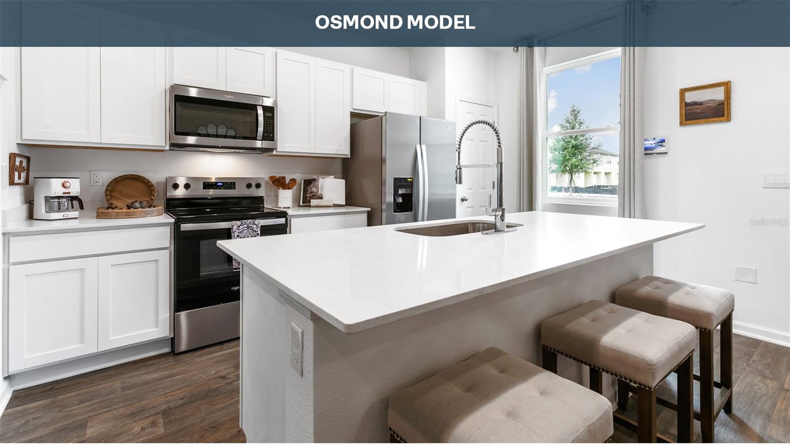 READY NOW! Enjoy Spacious Living and Smart Design with The Osmond. This Express Series townhome offers more than meets the eye. With 1,109 square feet, this beautifully crafted plan is the perfect blend of comfort and style with 2 bedrooms and 2.5 bathrooms. The Osmond’s open-concept layout features a spacious kitchen which flows into a cozy living room, perfect for everyday living and entertaining. The large kitchen bar allows guests to gather and socialize while preparing meals. The sliding glass door leads to a covered patio allowing for seamless indoor and outdoor living.

Upstairs, the main suite is your personal escape, complete with a roomy bathroom, vanity, and walk-in closet. Modern finishes and energy-efficient features make this home as practical as it is beautiful. The Osmond comes with D.R. Horton’s exclusive Home Is Connected® smart home package, giving you integrated smart devices to keep you connected and in control. Located in desirable North Florida neighborhoods, the Osmond is a great value for first time homebuyers. Contact our Online Sales Concierge to set up your tour today!