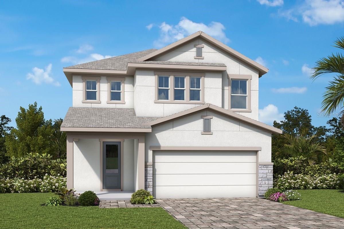 Under Construction. Design excellence and attention to detail make every day amazing with The Lennox floor plan by David Weekley Homes. Natural light shines on the sensational open-concept living spaces through energy-efficient windows. A contemporary kitchen is nestled at the heart of this home, offering an open view of the gathering spaces from the center island. Escape to the comfort of the Owner’s Retreat, where a splendid Owner’s Bath and walk-in closet. Each secondary bedroom offers ample privacy and personalization potential. Gather together for family movie nights and create cherished memories in the upstairs retreat.