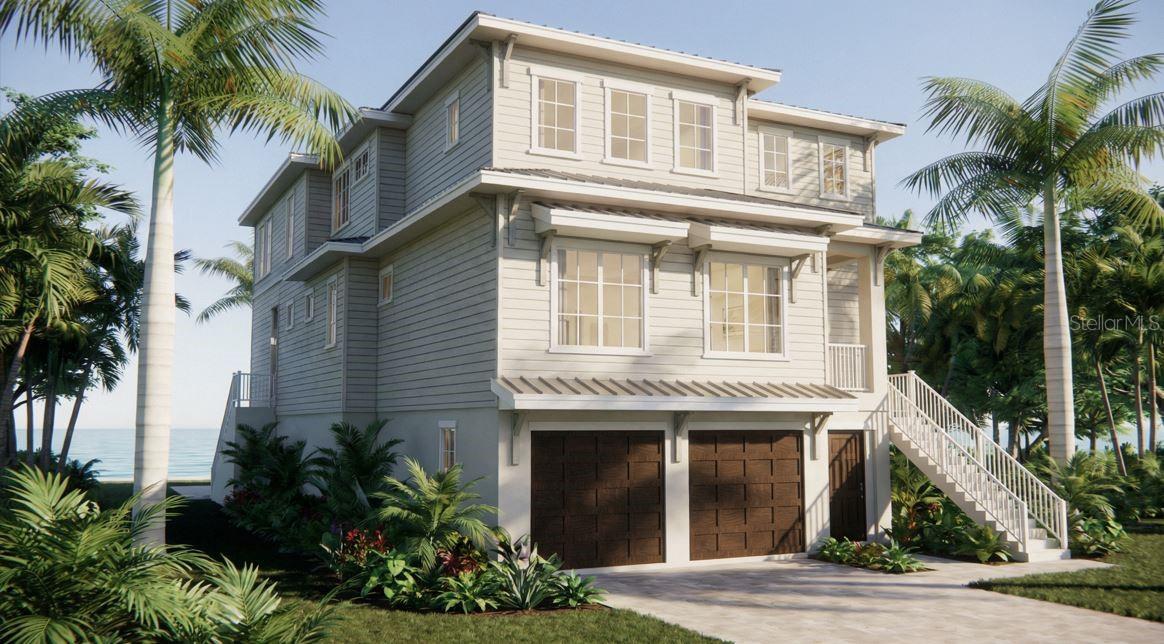 Pre-Construction. To be built. Welcome to 5811 Bayou Grande Blvd NE, a spectacular new bayfront residence located along one of St. Petersburg’s most coveted waterfront streets. Overlooking the protected waters of Weedon Island Preserve, this luxury home offers true sailboat-water access, panoramic over-water views, and a front-row seat to some of the most serene scenery in Tampa Bay—perfect for kayaking, paddle boarding, or simply soaking in the wow factor from your back porch. This thoughtfully designed coastal estate will feature 5 bedrooms, 5.5 bathrooms, a private elevator, and an expansive open-concept layout ideal for both everyday living and grand entertaining. Impact-rated windows and doors, stone countertops, custom solid-wood cabinetry, and premium Bosch appliances define the high-end finish level throughout. The gourmet kitchen centers around an oversized island with a walk-in pantry and custom built-ins, while multiple living areas—including a dedicated game room—provide flexible space for family and guests. The primary suite delivers a spa-like retreat with luxurious finishes and peaceful water views. Outdoors, enjoy a new concrete seawall, private dock on deep protected water, and irrigation on reclaimed water—because waterfront living should be relaxing, not a part-time job. A covered rear porch captures sweeping bay views and unforgettable sunsets, while the multi-car garage offers generous storage for all your cars, boating, and adventure gear. Located just minutes from vibrant downtown St. Petersburg, yet tucked into a tranquil natural setting, this home offers the best of both worlds: peaceful coastal living with easy access to dining, shopping, arts, and entertainment. Best part? Construction has not yet begun—meaning there is still time to customize the design and select your own finishes. Translation: your dream home doesn’t have to come in someone else’s flavor.