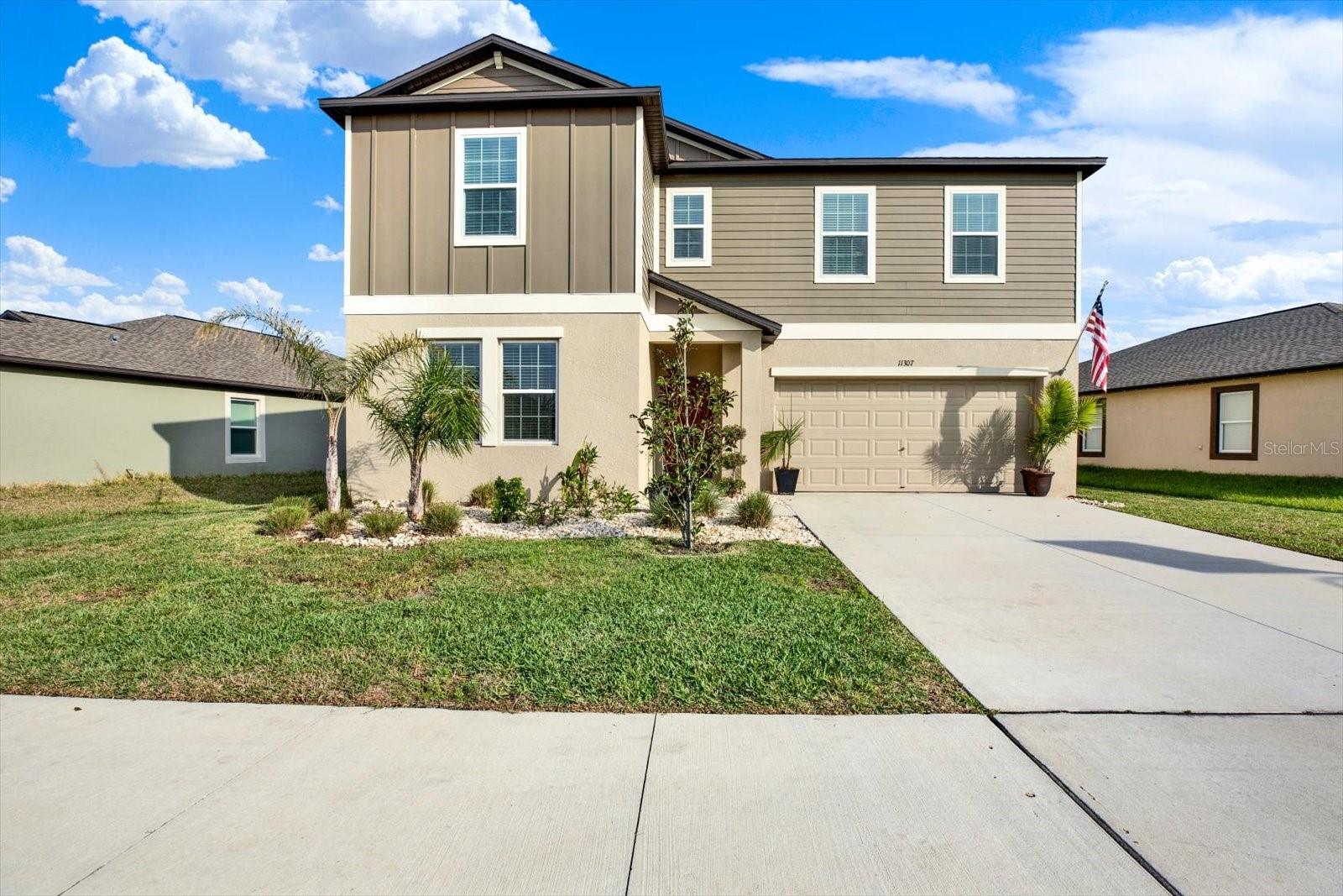 Welcome to resort-style living in the sought-after Mirada, home to the incredible Mirada Lagoon, the largest crystal lagoon in the country spanning 15 acres. This 2024-built 6 bedroom, 3 bathroom home 3326 sqft is one of the largest homes in the neighborhood and offers a spacious, flexible layout designed for modern living.

As you enter the home, you’ll find a first-floor bedroom and full bathroom, perfect for guests or a potential in-law suite. Just off the entry is a flex space that can be used as a home office, workout room, formal living area, or playroom. The home opens into a large kitchen with an oversized island, ideal for entertaining, which flows seamlessly into the family room and dining area.

The primary suite is conveniently located on the main floor and features a spacious bathroom and large walk-in closet. Upstairs you’ll find a generous loft, four additional bedrooms, and a full bathroom, providing plenty of space for family or guests.

Additional features include ceramic tile flooring throughout the main floor living areas, a full laundry room, two-car garage, and bright neutral interiors ready for your personal touch. The home sits on one of the larger lots in Mirada, offering approximately 50 feet of width and no rear neighbors, providing added space and privacy.

Conveniently located near major growth and development, including the new Johns Hopkins All Children's Hospital and the Amazon Robotics Fulfillment Center, along with shopping, dining, and easy access to major roadways.  Enjoy an approximate 40-60 minute commute to Tampa, making it ideal for those seeking space without sacrificing accessibility.

Enjoy living in Mirada with access to the stunning lagoon, offering swimming, kayaking, paddleboarding, sandy beaches, and year-round waterfront recreation.

Schedule your private showing today and experience lagoon living for yourself.