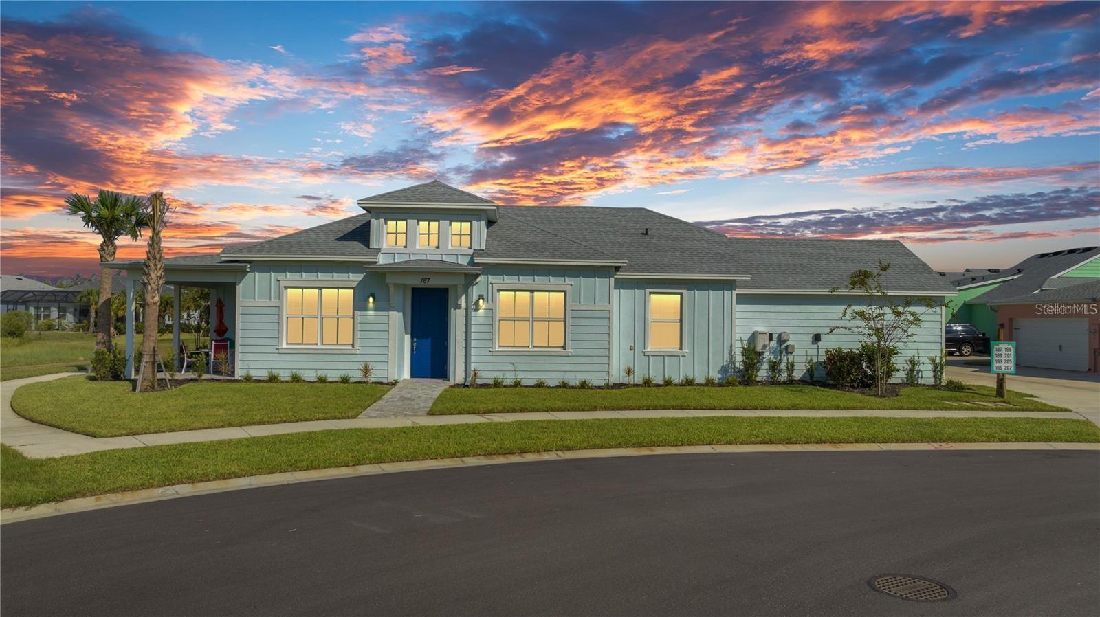 LOCATION!!LOCATION!!LOCATION!!Margaritaville Latitude, 55 plus community, with an active lifestyle: Amenities include large outdoor pool, indoor pool with steam room, spa, shower and locker room; restaurant, gym, pickleball, bocce ball, tennis courts, walking trails, private beach club(Ormond Beach) with pool and entrance to ocean where chairs and umbrellas will be provided, as well as shuttle service. Other amenities include business center, wood working shop, pottery room, game room, wine tasting room, theater, all included for you enjoyment. This wonderful lifestyle open floor plan, is an amazing FURNISHED Aloha 2022: the biggest cottage plan, located in front of the preserve in a premium lot; It has 2 bedrooms, 2 Baths, Den/ Hobby Room, 2  garages, Large porch creating two entrances. The Living room and Dining room have high ceilings giving this home a spacious open feel with a beautiful view to the preserve. The  Kitchen has  cabinetry,  granite, counter tops 42- inch cabinets and a complete set of appliances still under warranty.  Master bedroom has Walki-n closet and master bath has large glass step in shower.  Laundry room has built in cabinets and extra shelfs, plus deep sink.  This wonderful lifestyle is waiting for you. Priced to sell immediately!!!