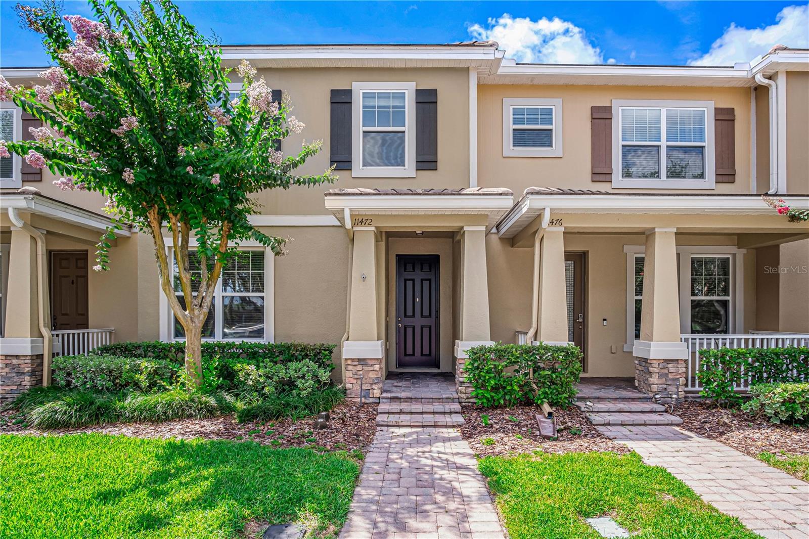 Virtually Staged. WOW! Upgraded Windermere townhouse with pond views in both front and back! Rare 4-bedroom floor plan that’s hard to find.
Loaded with upgrades: No carpet throughout, new AC (2024), brand-new paint, luxury vinyl flooring & stairs (2026), plus newer dishwasher, stove, microwave, washer & dryer.
features a desirable primary bedroom on the first floor, tile roof, and convenient side parking. Located in a great community with excellent amenities and top-rated schools.
Enjoy a private Paved and Fenced backyard, perfect for BBQ and relaxation, with space for one you love and pets to play. Prime location close to theme parks and major highways!
