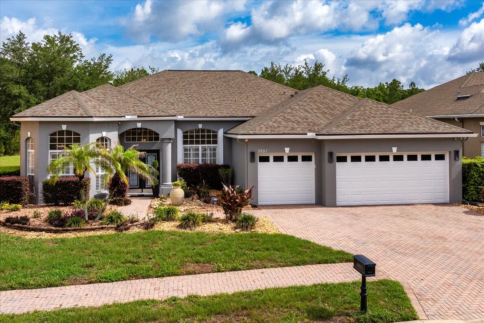 Beautiful SINGLE STORY HOME in the desirable location of NonaCrest -Gated community.  This stunning home overlooking PRESERVE AND POND features 4 bedrooms and 3 full baths with 2676 sq. ft.  Upon entry is a large foyer area with formal Living room and Dining room is in front of home. The warm and light colors of the this home with high ceilings compliments this inviting home. Beautiful kitchen which opens to spacious family room area and breakfast nook - Great for entertaining guests and family! Kitchen includes stainless steel GE appliances,  upgraded cabinets, snack bar, Kitchen Island w/ cabinet storage, cabinet pull outs and nice size pantry. You'll love this Open floor plan and plenty of windows grace this home. The Primary bedroom has a spacious walk in closet  and 3 other bedrooms with lots of privacy- split plan.  The luxurious primary bathroom has enclosed shower, dual sinks and garden tub and a great place to relax. Laundry Room has LG TROMM Washer and LG Dryer, extra refrigerator and sink.  Come and enjoy this picturesque and serene backyard. Home equipped with Roof installment in 2018, AC replaced in 2017, New Water Heater 2025 and recently Exterior painted-2025.  . Spacious 3 car garage with plenty of storage cabinets and Garage flooring with industrial epoxy coating.  Pristine condition and meticulously maintained home. This sought out community -NONA CREST -close to shops and restaurants, golf,  Orlando International Airport, Lake Nona's medical city, New upcoming AdventHealth Hospital and USTA National campus. 20 mins to Disney Parks and entertainment. Best location in Lake Nona area! Great opportunity- Hurry this one won’t last!