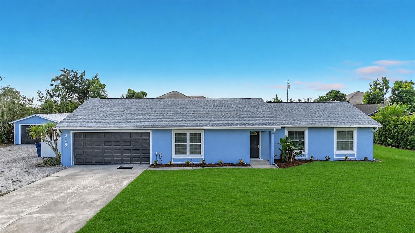 Rare opportunity to own a private 1-acre property with no HOA in the heart of Bradenton! This spacious 3-bedroom, 2-bath home offers 1,814 sq ft of living space, featuring an attached 2-car garage, a sparkling swimming pool, and an additional flex space perfect for a home office, den, or playroom.

The property also includes a detached 416 sq ft garage/workshop, offering endless possibilities for storage, hobbies, or a workspace. Major updates provide peace of mind, including a new A/C in 2024 and a brand-new septic system and drain field in 2026. Roof replaced in 2011.

Enjoy the freedom of acreage living with plenty of room for boats, RVs, toys, or future expansion—all while being conveniently located near shopping, dining, and Gulf Coast beaches. A unique blend of space, functionality, and privacy!