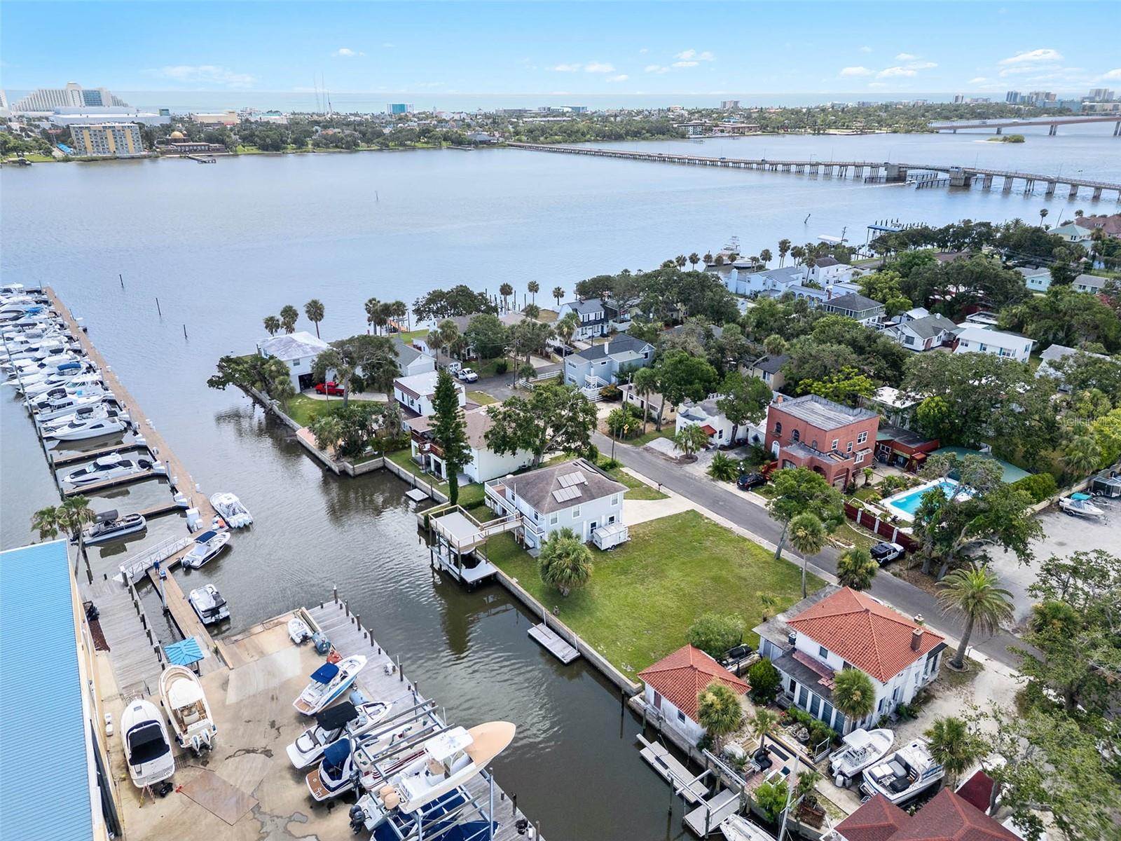 Seize this rare opportunity to build your dream home on a prime cleared waterfront lot with a solid seawall and private 10 x 20 dock. This 63 x 100 ft property boasts serene views of the Intracoastal Waterway and offers a coveted lifestyle just steps from local marinas and popular waterfront restaurants. With its exceptional location and endless possibilities, bring your builder and vision to create a bespoke coastal retreat perfectly tailored to your needs.