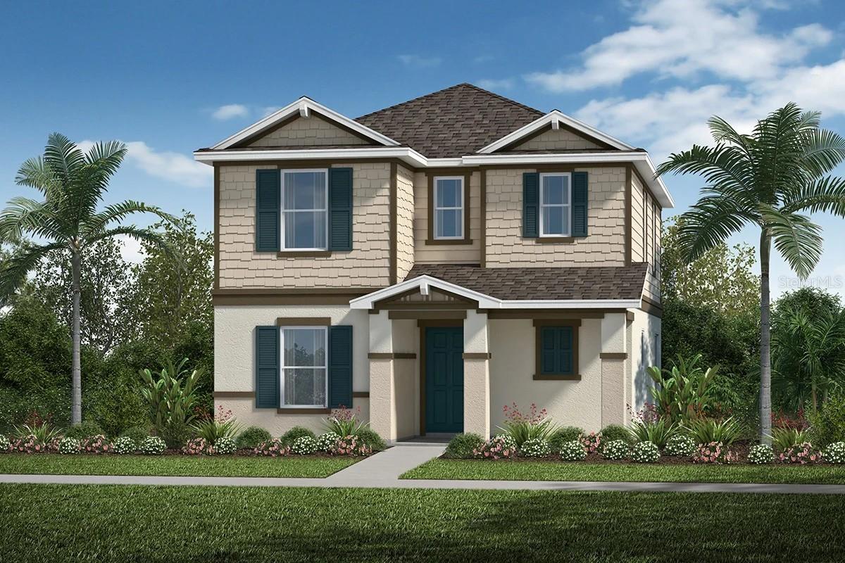 This stunning, two-story home showcases an open floor plan with 9-ft. ceilings and modern tile flooring. The contemporary kitchen includes 30-in. upper cabinets, granite countertops and a smart layout designed for cooking, gathering and entertaining. A spacious nook provides even more room to relax or dine. Upstairs, a versatile loft adds flexible living space. The private primary suite features a connecting bath with dual-sink vanity, large walk-in shower and expansive walk-in closet. A dedicated laundry room adds everyday convenience. This home is designed for modern living with comfort and efficiency in mind.