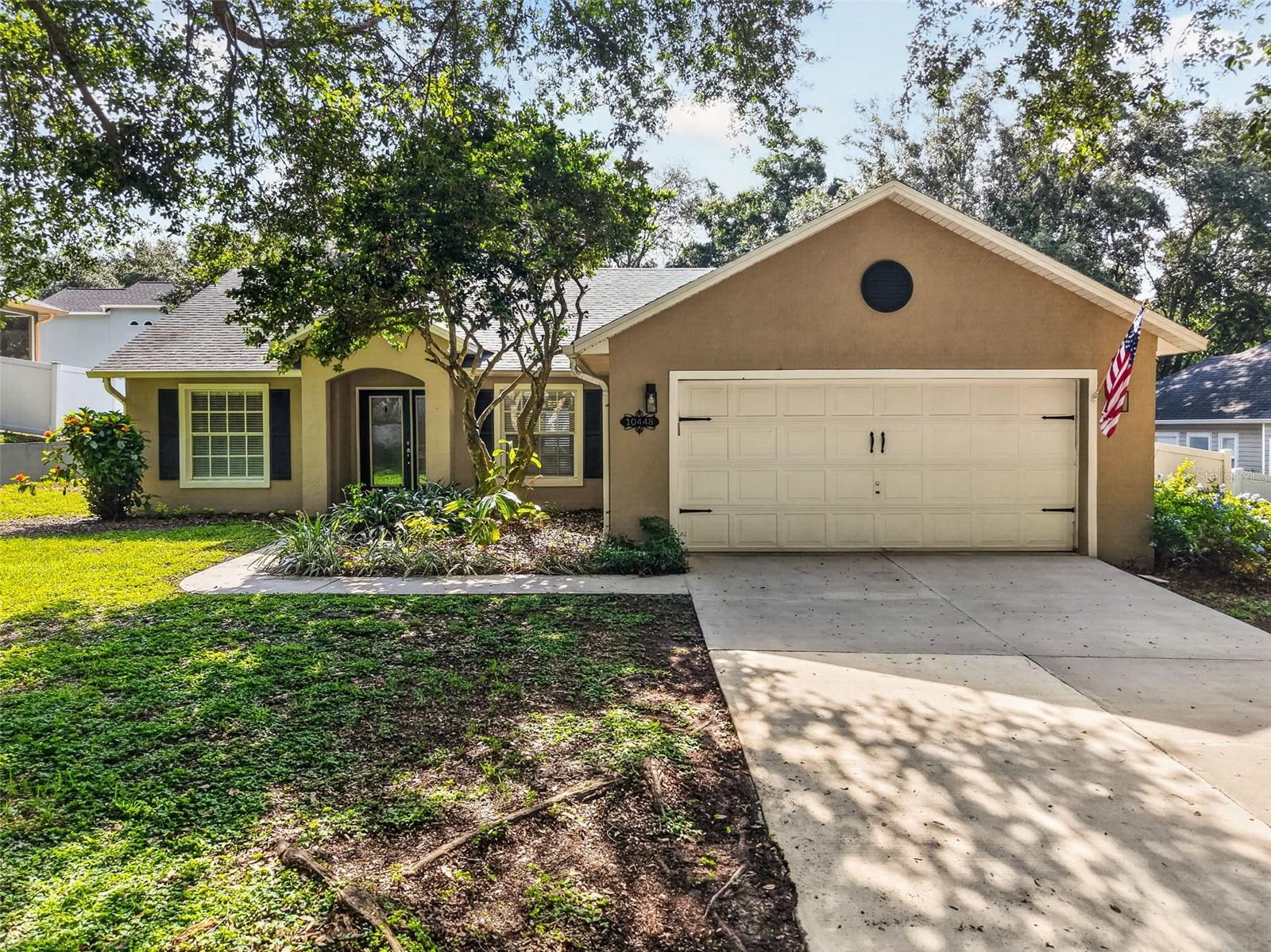 Welcome Home to Clermont Fl, the choice of champions! This beautiful and well cared for 3 bedroom 2 bath pool home features an upgraded open floor plan, granite counters, white shaker cabinets, large kitchen island matching stainless steel appliances. Living room overlooks your screened in pool thru sliding glass doors allowing in tons of natural light to your home, Shiplap accent wall is ready for your flat screen TV to hang over your electric fireplace. The spacious master bedroom has a walk in closet, upgraded bathroom with stand up shower, garden tub and twin sink vanities, the exhaust fan has bluetooth for your morning music. The home showcases a split floor plan with two other bedrooms each with nice sized closets for storage. You can enjoy the flexibility of the fourth room that could be an office or game room. The pool has solar heat. Sherwin Williams paint on the walls, ceramic tiles thru the whole home and a two car garage with storage and indoor laundry. 6ft Vinyl privacy fence around your entire backyard. The Sawmills neighborhood is nice community with mature oak trees framing your drive home down the street. Easy access to downtown Clermont, Dining and Shopping options. Publix is only 7 miles away. Come see this quality home today!