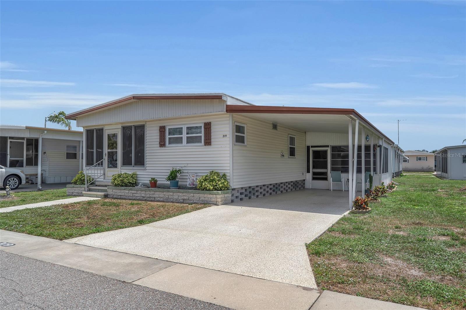 Move right in and start enjoying the Florida lifestyle in this beautifully updated, turnkey-furnished home, where modern finishes and coastal charm create an inviting place to call home. Located in the sought-after Terra Ceia Manor 55+ community, this 2-bedroom, 2-bath residence offers the perfect blend of style, comfort, and convenience.
Light laminate flooring flows throughout the home, complemented by soft neutral tones that create a bright, welcoming atmosphere. The spacious, renovated kitchen is the heart of the home, offering stylish finishes, ample cabinetry, and plenty of room to cook, gather, and entertain. Both bathrooms have been tastefully remodeled, while new windows throughout provide energy efficiency and fill the home with natural light.
Adding to the home's appeal is the inviting front sunroom with its relaxed coastal feel, making it an ideal spot to enjoy your morning coffee, read a good book, or simply unwind.
Being sold turnkey furnished, this home is truly move-in ready, allowing you to settle in and start enjoying the Florida lifestyle from day one. Terra Ceia Manor is a resident-owned community where you own the land, offering low HOA fees and wonderful amenities including a clubhouse, heated pool, shuffleboard, and a full calendar of social activities. Conveniently located near shopping, dining, medical facilities, and the beautiful Gulf beaches, this charming home offers carefree Florida living at its best.