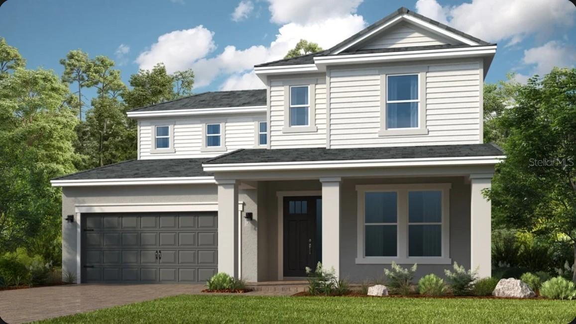 What's Special: Larger Backyard | Wooded View | Covered Extended Lanai. New Construction - Ready Now! Built by America's Most Trusted Home Builder. Welcome to the Bermuda at 1623 Anson Lane in Hammock at Two Rivers! This spacious two-story home is designed for comfort, connection, and flexibility. A welcoming foyer offers views to the covered lanai and opens to an airy layout that makes everyday living feel effortless. Just off the entry, a secondary bedroom and full bathroom create the perfect space for guests or a home office. The kitchen features a large center island, generous counter space, and a walk-in pantry, flowing seamlessly into the dining area and great room for easy entertaining. The private primary suite is tucked on the main level and includes a spacious walk-in closet, dual sink vanity, and oversized shower. Upstairs, three additional bedrooms and two full bathrooms provide plenty of room for everyone, including one bedroom with its own ensuite bath. Outdoor living and thoughtful design come together to make this home as functional as it is inviting. Step into the Hammock at Two Rivers, a planned private club with a health club, racquet sports, pools, dining, and more. Enjoy a playground, event lawn, and slide tower. Zephyrhills offers small-town charm with big-city access, great schools, nearby Tampa events, Orlando theme parks, and beautiful Gulf beaches to explore. Additional Highlights Include: gourmet kitchen, main floor secondary bedroom and full bathroom, extended covered lanai with an outdoor kitchen rough-in, 8' interior doors, pocket sliding glass door in the great room, and pre-plumbed for a future laundry room sink. Photos are for representative purposes only. MLS#TB8529118