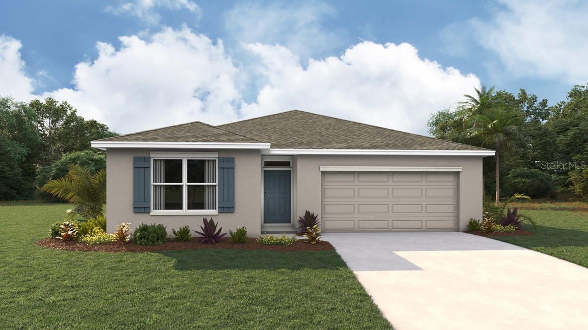 Under Construction. The Lakeside is a beautiful five bedroom, three bathroom home with an open-concept floorplan. Discover the blend of comfort and functionality as you enter the heart of this home. The kitchen overlooks the great room leading outside to the patio. Cooking in this kitchen is a breeze with a large  kitchen island, quartz countertops, and stainless-steel appliances, including a range, microwave, and built-in dishwasher. Nearby the great room is the primary bedroom with a large ensuite bathroom featuring a spacious walk-in closet, linen closet and double vanity with quartz countertops. Bedrooms 2 and 3 share a full bathroom nearby the dining room, while bedrooms 4 and 5 are located near the front of the home and share the third full bathroom. The Lakeside is complete with a state-of-the-art smart home system. Pictures, photographs, colors, features, and sizes are for illustration purposes only and will vary from the homes as built. Home and community information including pricing, included features, terms, availability and amenities are subject to change and prior sale at any time without notice or obligation. CRC057592.