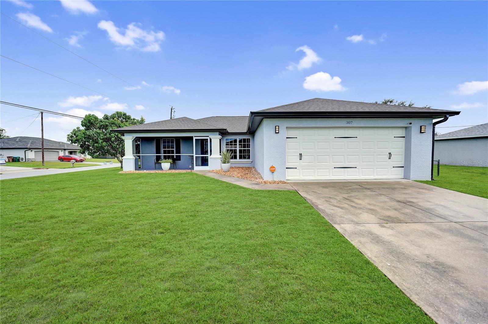 Looking for the total package?  Stop by and check out this well maintained 3 Bedroom 2 Bath Pool Home.  Located in the growing community of Cape Coral.  This property features an open floor plan with split bedrooms.  The master suite is spacious with an updated bathroom and view of the pool.  Kitchen has been updated and painted, stainless steel appliances included!   Property also features impact windows, custom heated, saltwater pool added in 2022 and a new roof in 2023!  Large interior laundry room and garage access right off the kitchen.  Bring your pets, this home is on a corner lot and completely fenced. Did I mention its NOT in a Flood Zone!! This home is move in ready, schedule your showing and tour it in person!