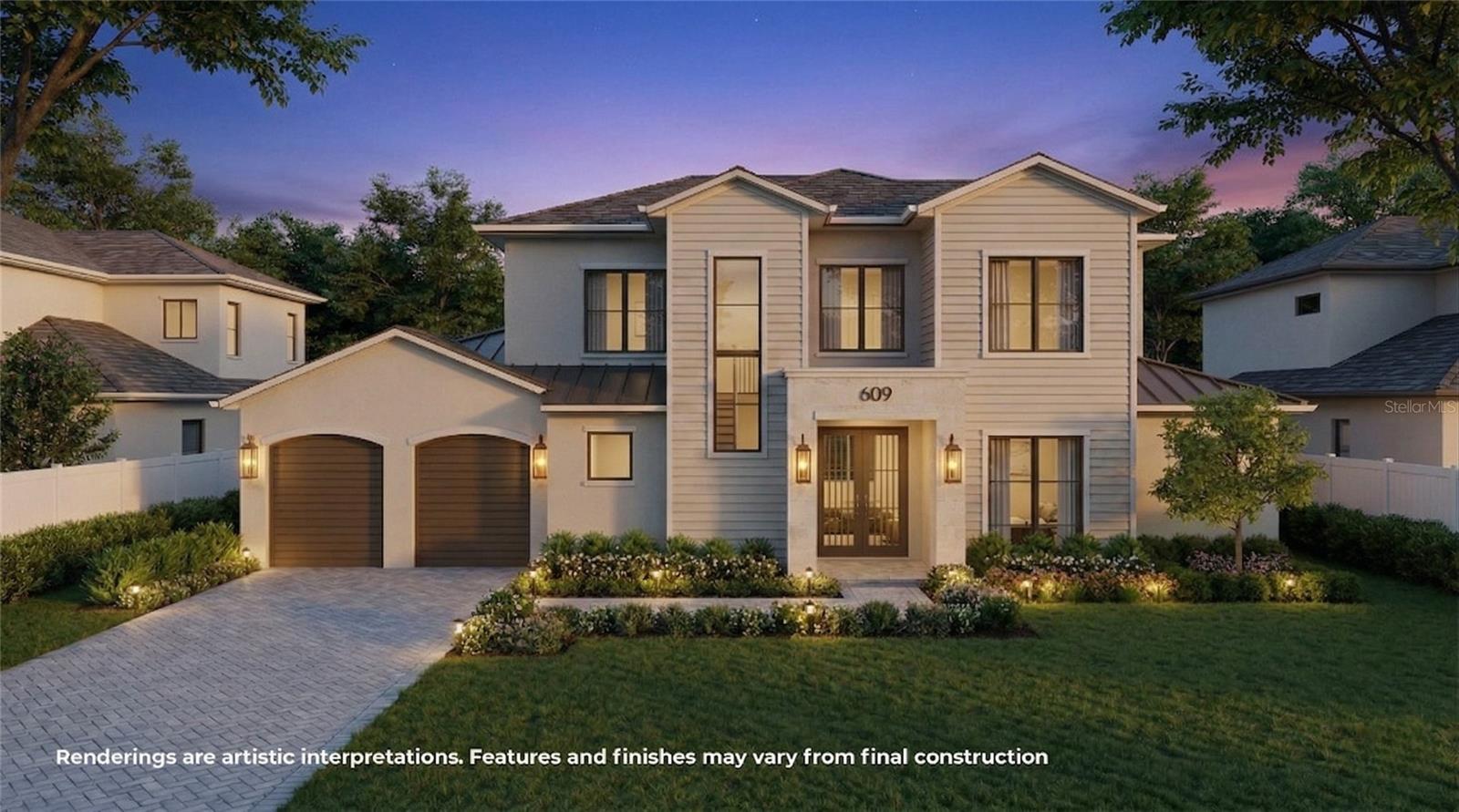 Under Construction. Introducing the newest showpiece from LUIH Luxury Homes, perfectly positioned in the heart of Winter Park. Set on an oversized homesite along a quiet, tree-lined street, this residence immediately captivates with its expansive front lawn and timeless architectural presence. Inside, the home unfolds with a thoughtfully designed and highly functional floor plan that balances refined living with effortless entertaining. The spacious family room serves as the heart of the home, anchored by a sleek electric fireplace and framed by open sightlines into the kitchen and main living spaces, creating a warm yet sophisticated gathering environment. At the center of it all is a chefs kitchen designed to impress, featuring striking Calacatta quartz countertops, a full suite of Thermador appliances, custom cabinetry, an oversized center island, and an expansive walk-in pantry. Just beyond, the dining area is intentionally set apart to create a more intimate atmosphere, enhanced by a beautifully appointed wet bar with a wine refrigerator and floating shelving illuminated by elegant LED underlighting. The first-floor primary suite offers a true private retreat, with sliding glass doors opening directly to the pool and outdoor living areas. The spa-inspired bathroom is finished in exquisite marble tile and features a freestanding soaking tub, an oversized walk-in shower, dual vanities, and a generous custom walk-in closet designed for seamless organization. A rare and highly desirable feature for Winter Park living, the main level also includes a private guest suite along with a dedicated office, providing flexibility for hosting guests or working from home in comfort and style. Upstairs, a spacious loft-style living area creates the perfect setting for a media room, lounge, or secondary gathering space. Three additional bedrooms offer generous accommodations, each thoughtfully designed to provide comfort and privacy. Outdoor living is equally impressive. A large covered lanai with a fully equipped summer kitchen sets the stage for year-round entertaining and elegant alfresco dining. The backyard feels both expansive and secluded, highlighted by a resort-style pool and spa and complemented by ample green space for relaxation and recreation. Ideally located just minutes from the iconic shops, restaurants, and cafes of Park Avenue, the home offers the perfect balance of tranquility and connectivity. Residents are also moments from Cady Way Park and Winter Park High School, placing some of the area's best amenities right at your doorstep.