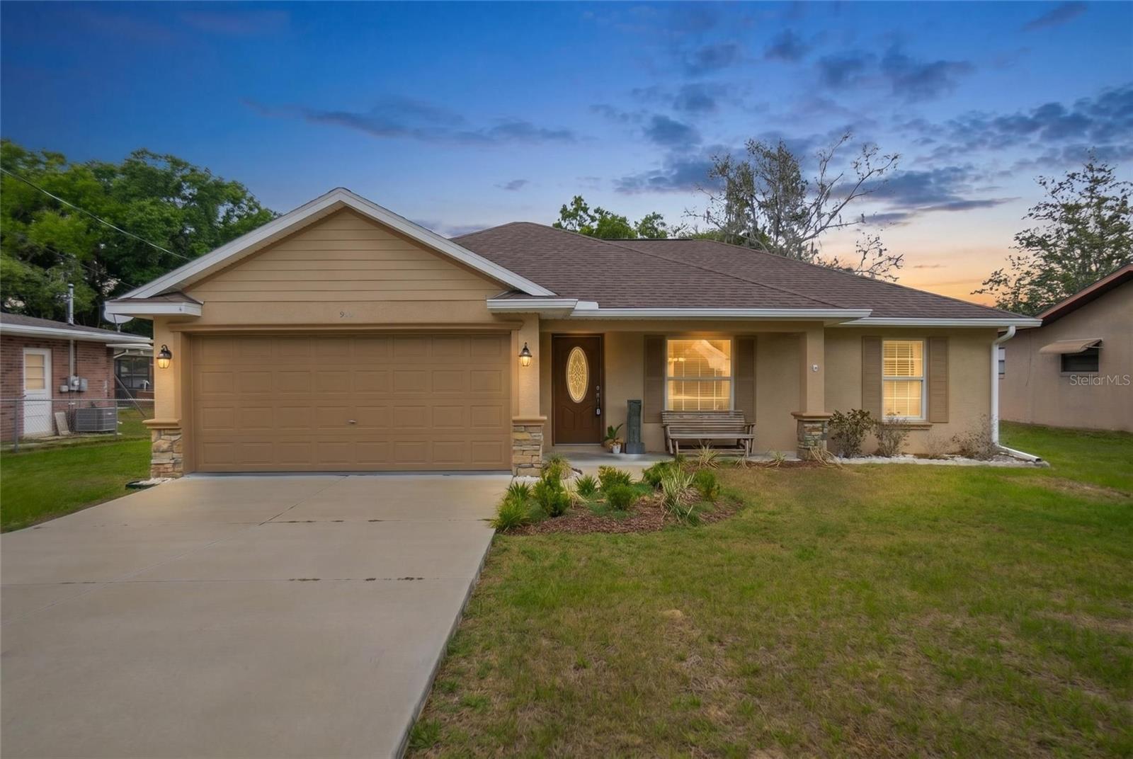 Welcome to this well-maintained 2018-built home in Inverness Highlands South, offering the perfect blend of comfort, functionality, and location—just minutes from downtown Inverness and all it has to offer. This 3-bedroom, 2-bathroom home features a desirable split floor plan, providing privacy for the primary suite while keeping the additional bedrooms separate—ideal for guests, family, or a home office setup. The primary suite offers a relaxing retreat with an en-suite bath, while the secondary bedrooms share a well-appointed full bath. The heart of the home is the spacious open living area, where the kitchen, dining, and living room flow seamlessly together—perfect for entertaining or everyday living. Whether you're searching for a first home, a seasonal escape, or an investment opportunity, this property checks all the boxes. With its newer construction and convenient location, it also presents excellent potential as an Airbnb or short-term rental. Don’t miss your opportunity to own a versatile home in a growing area of Citrus County!