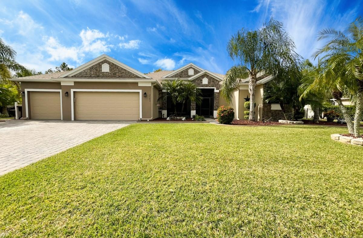 Welcome to a true oasis of sustainability and comfort in the coveted community of Stevens Plantation! This remarkable home boasts an eco-friendly edge with a fully paid-off solar system, ensuring energy efficiency and lower utility costs for years to come.  This exceptional home not only stands out for its impressive features but also for its expansive and generously sized lot, offering an abundance of space for all your lifestyle needs.

Nestled within the scenic surroundings, this residence is equipped with a state-of-the-art water treatment system, providing pristine water quality for your family. The assurance of a newer roof and air conditioning system enhances the home's structural integrity and climate control, offering peace of mind and modern convenience.

The exterior exudes charm and functionality, featuring a spacious 3-car garage and a fenced backyard for added privacy. Meticulously maintained, the property showcases upgraded lush landscaping and well-appointed rain gutters that not only enhance curb appeal but also protect the home during inclement weather.

Entertain in style on the expansive front and rear screened pavered lanais, or bask in the sun on the extended pavered rear patio complemented by a motorized awning. The thoughtful layout of the home provides the perfect canvas for your dream pool, making it an ideal space for relaxation and recreation.

One of the standout features is the rare advantage of having no rear neighbors, providing an unparalleled sense of tranquility and privacy. This residence is more than just a house; it's a harmonious blend of functionality, aesthetics, and eco-conscious living.

Don't miss the opportunity to make this meticulously cared-for property your new home—a perfect balance of modern amenities and natural serenity!
Welcome to a true oasis of sustainability and comfort in the coveted community of Stevens Plantation! This remarkable home boasts an eco-friendly edge with a fully paid-off solar system, ensuring energy efficiency and lower utility costs for years to come.

Nestled within the scenic surroundings, this residence is equipped with a state-of-the-art water treatment system, providing pristine water quality for your family. The assurance of a newer roof and air conditioning system enhances the home's structural integrity and climate control, offering peace of mind and modern convenience.

The exterior exudes charm and functionality, featuring a spacious 3-car garage and a fenced backyard for added privacy. Meticulously maintained, the property showcases upgraded lush landscaping and well-appointed rain gutters that not only enhance curb appeal but also protect the home during inclement weather.

Entertain in style on the expansive front and rear screened pavered lanais, or bask in the sun on the extended pavered rear patio complemented by a motorized awning. The thoughtful layout of the home provides the perfect canvas for your dream pool, making it an ideal space for relaxation and recreation.

One of the standout features is the rare advantage of having no rear neighbors, providing an unparalleled sense of tranquility and privacy. This residence is more than just a house; it's a harmonious blend of functionality, aesthetics, and eco-conscious living.

Don't miss the opportunity to make this meticulously cared-for property your new home—a perfect balance of modern amenities and natural serenity!