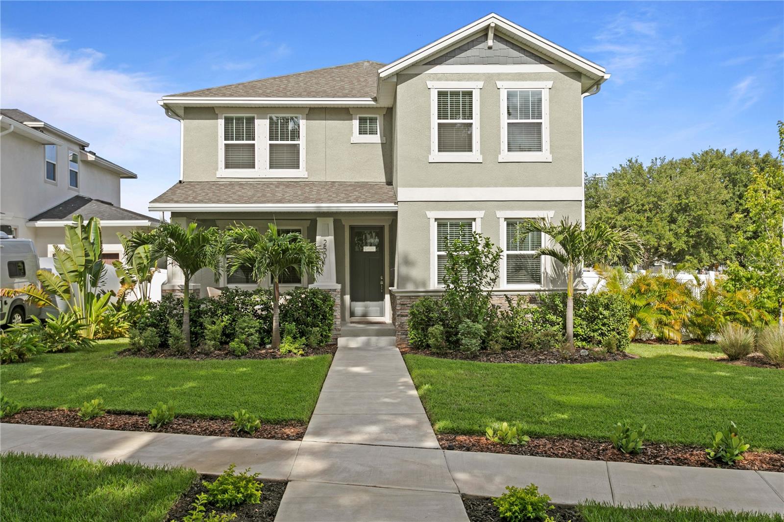 Welcome to 2501 17th Street North, a beautifully crafted 2024 new construction home located in the highly sought-after Euclid Lake neighborhood of St. Petersburg. Blending modern design, quality craftsmanship, and an exceptional location, this move-in-ready residence offers 4 bedrooms, 3 full bathrooms, 2,196 square feet of thoughtfully designed living space, an oversized detached two-car garage, and a spacious fenced backyard perfect for outdoor living and entertaining.
Designed with today’s lifestyle in mind, the open-concept floor plan is filled with natural light and seamlessly connects the living, dining, and kitchen areas—creating the perfect setting for both everyday living and effortless entertaining. At the heart of the home, the chef-inspired kitchen features abundant cabinetry, generous counter space, and a large center island ideal for gathering with family and friends.
A first-floor guest suite with a full bathroom offers exceptional flexibility for visitors, multi-generational living, or a private home office. Upstairs, the spacious primary suite serves as a peaceful retreat, complete with a luxurious en-suite bathroom and an oversized walk-in closet. Two additional bedrooms and another full bathroom provide comfortable accommodations for family and guests alike.
Step outside and enjoy the expansive fully fenced backyard, offering endless possibilities for outdoor entertaining, gardening, recreation, or simply relaxing in your own private space. The oversized homesite provides ample room to create the outdoor lifestyle you’ve been dreaming of. Built in 2024, this energy-efficient home provides the peace of mind and low-maintenance lifestyle that only newer construction can offer. Ideally located just minutes from Downtown St. Petersburg, Crescent Lake, Coffee Pot Bayou, and the city’s vibrant waterfront, residents enjoy convenient access to award-winning restaurants, boutique shopping, museums, parks, entertainment, and the area’s world-famous Gulf beaches.