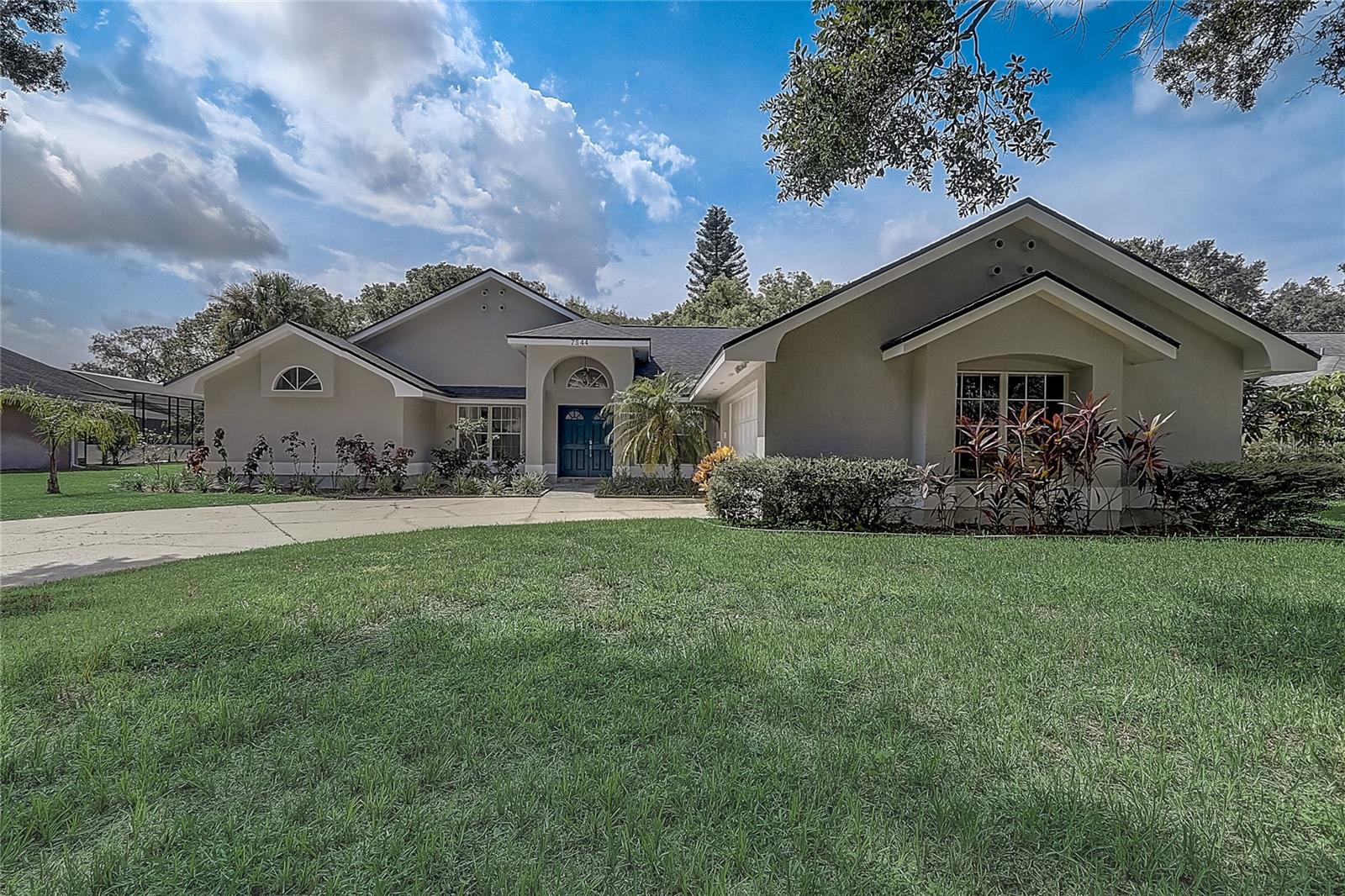 One or more photo(s) has been virtually staged. The location everyone wants to be in Orlando, Great community with a boat dock. This house has had some very recent beautiful renovations, to the kitchen, bathroom, fireplace and more! Freshly painted inside and out. Roof is 2019, AC is 2023. Over 2000 square feet Large open plan kitchen, living and dining area with a huge dividing island. Large primary bedroom with a modern upgraded on suite bathroom. Vaulted ceilings and french doors onto a screened in pool and nice size yard with mature trees. Partially fenced. This is a must see homes that you will fall in love with. Sand Lake Point is just minutes from Disney, Sea World, Discovery Cove, and tons of high-end shopping and dining destinations. The neighborhood is great for families desiring a quiet and welcoming area of Orlando. This home is zoned for Dr. Phillips' top-rated school districts and is ideally located near high-end shopping, the areas best restaurants, and with convenient access to the Dr. Phillips Community Park. Community amenities include a playground, tennis courts, and private access to Big Sand Lake for fishing, boating, and Skiing.