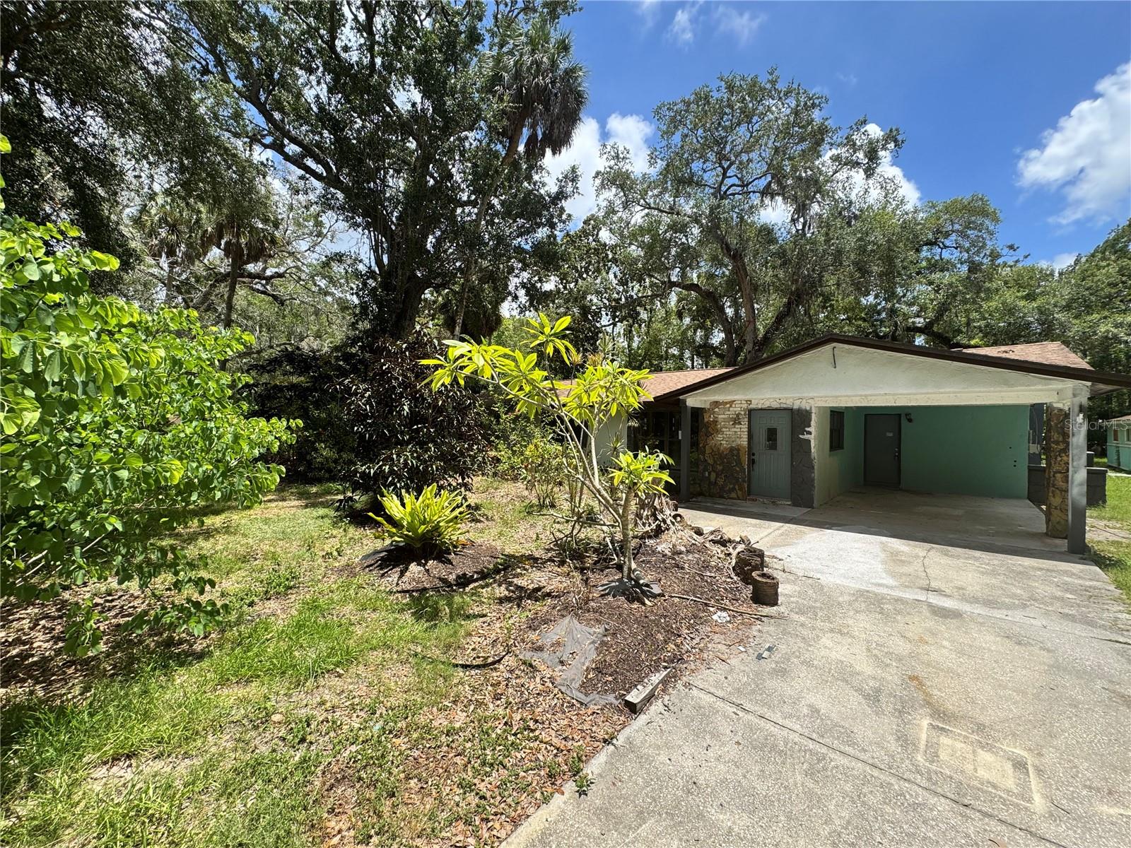 Block home opportunity with no HOA and no backyard neighbor! Preserve on west side of the property as well. Outstanding chance to own .45 AC MOL with large storage/outbuilding. Home will require interior re-invention but is a clean slate for your ideas. No HOA and no CDD. Property is at the end of a very private street with plenty of room to roam. Close to Gulf, fishing, boating and more. US 19 access to Hernando Beach, Weeki Wachee River and Buccaneer Bay. Property sold "As-is". Buyer and/or buyer's agent responsible for verifying all pertinent information deemed relevant by the prospective buyer, including but not limited to square footage, acreage, utilities, taxes, zoning, permitting, condition, school zones, HOAs, etc.