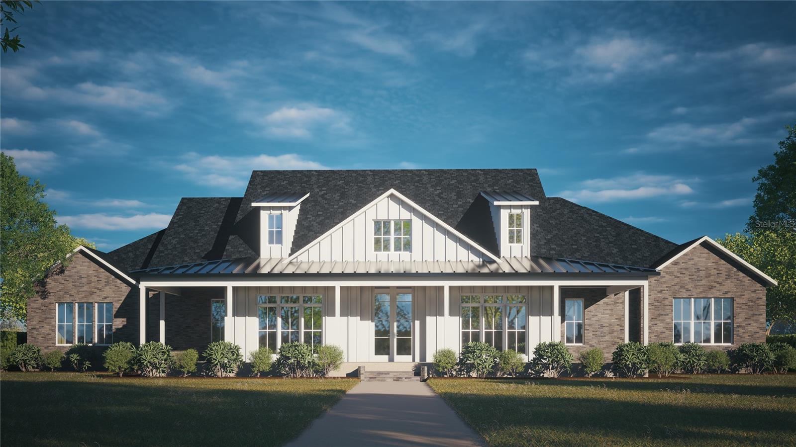 Pre-Construction. To be built. Introducing the Woodard, a spectacular custom-designed estate by Precision Builders of Central Florida, where timeless architecture, luxury finishes, and exceptional craftsmanship come together to create an extraordinary living experience. Offering approximately 3,600 square feet of thoughtfully designed living space, this stunning single-story floor plan features 4 bedrooms, 3 bathrooms, a private office, a dedicated laundry room, and an oversized 3-car garage. The charming front elevation showcases an expansive covered front porch, abundant windows, and architectural details that create curb appeal rarely found in today's new construction.
Inside, soaring ceilings and expansive living spaces define the home's open-concept design. The great room serves as the heart of the home, highlighted by oversized windows and French doors that seamlessly connect the indoor and outdoor living. High-end finishes, luxury appliances, custom craftsmanship, and premium building materials are featured throughout, creating a level of quality that is evident in every detail.
Outdoor living offers an impressive 800-square-foot covered lanai, designed for year-round enjoyment and entertaining. Complete with a fully equipped outdoor kitchen and an abundance of seating and gathering space.
Building with Precision Builders of Central Florida provides a personalized experience rarely found in today's market. Buyers receive a complete build plan, including selections and finishes, before construction ever begins. Precision's dedicated team oversees every aspect of the process to ensure an exceptional experience from start to finish. Choose from thoughtfully designed floor plans, customize an existing design, or create a fully custom home tailored to your unique vision.
The Woodard is proposed on one of the most desirable homesites within Shoreline Ranch, a gated community offering a rare blend of privacy, space, and lake lifestyle. Situated on a sprawling one-acre pie-shaped lot at the end of a cul-de-sac, this oversized homesite provides an incredible amount of usable land and an unmatched sense of privacy. Mature trees line the rear of the property, creating a natural backdrop and beautiful views in every direction.
What makes Shoreline Ranch truly unique is that you don't have to choose between a neighborhood setting and access to the water. Residents enjoy private access to Lake Dalhousie through a community boat ramp, providing easy access to one of Central Florida's most beautiful spring-fed, sandy-bottom lakes. Spend your weekends boating, fishing, paddleboarding, skiing, wakeboarding, or simply enjoying the lakefront lifestyle year-round.
Conveniently located near Publix, shopping, dining, medical facilities, and the charm of Downtown Mount Dora, Shoreline Ranch offers the perfect balance of peaceful living and everyday convenience.
This is a rare opportunity to build an exceptional custom home on one of the best homesites in the community. Schedule your private tour today.