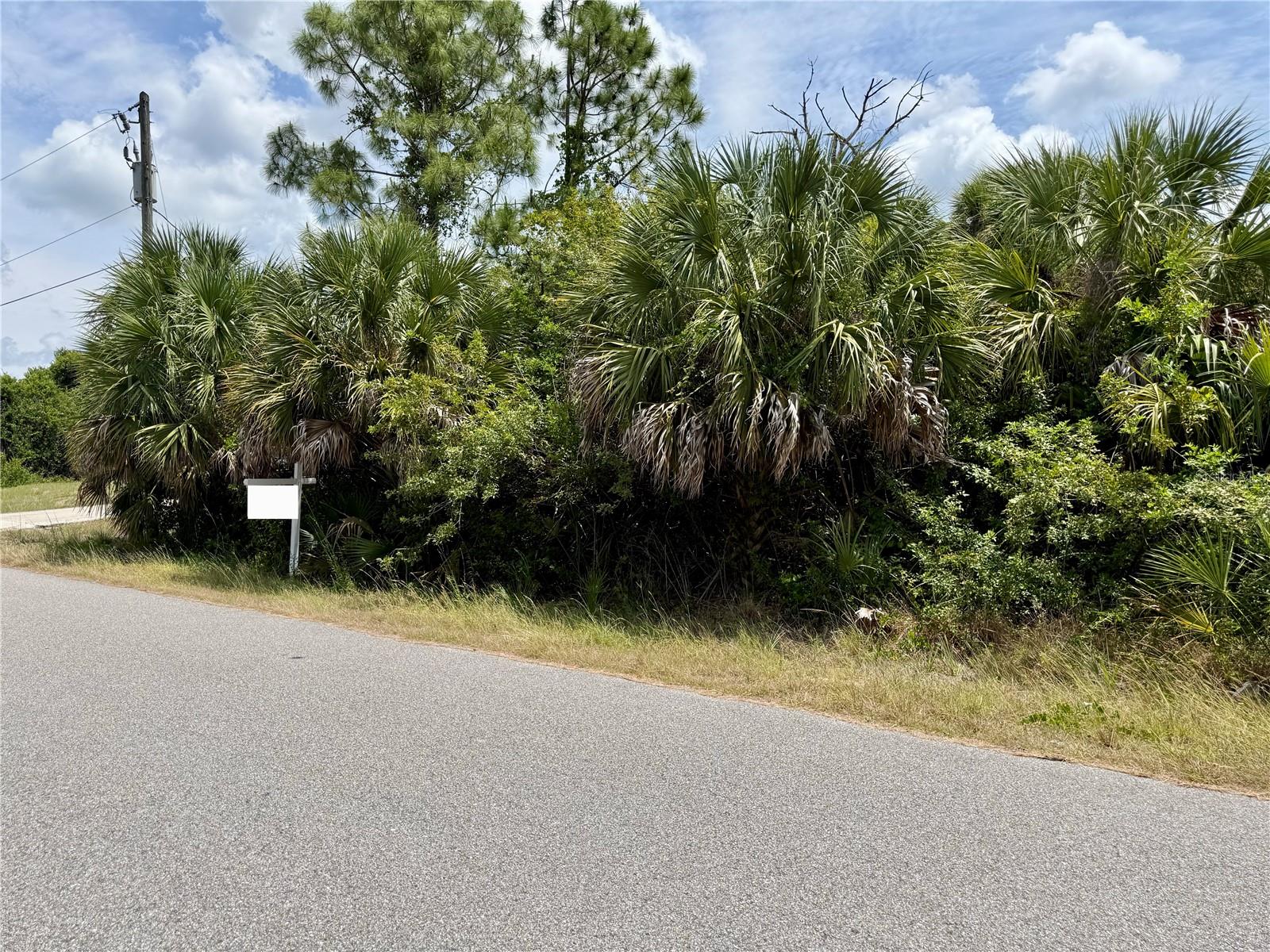 Looking for that perfect piece of land to build your slice of paradise on? Here's a great lot in this fabulous area of North Port! NO flood insurance required, save money and build with confidence!!! Electric nearby, and no need to worry about mitigating Scrub Jays as property is NOT located in a habitat. Bring all your toys...store your RV, boat, kayaks, put up a detached garage, shed for an art studio, trampoline, or treehouse, doesn't matter as this is a non-deed restricted area of Sarasota County! And of course, what could be more Florida than having your own pool which the property has plenty of room for! Property is close to all amenities including sandy beaches & crystal waters of Venice, Englewood & Boca Grande Beaches, Golf Courses, boat launches, minutes from TWO Spring training Stadiums, the Rays & the Braves who hosts games against the Yankees, Red Sox, Mets & more. Have local builder with floorplans of 3 bedroom 2 bathroom homes with 10’ ceilings, 8’ doors porcelain plank flooring throughout, Quartz/Granite, lighting & fans, appliances, Impact windows…all-inclusive pricing starting at $320,000.